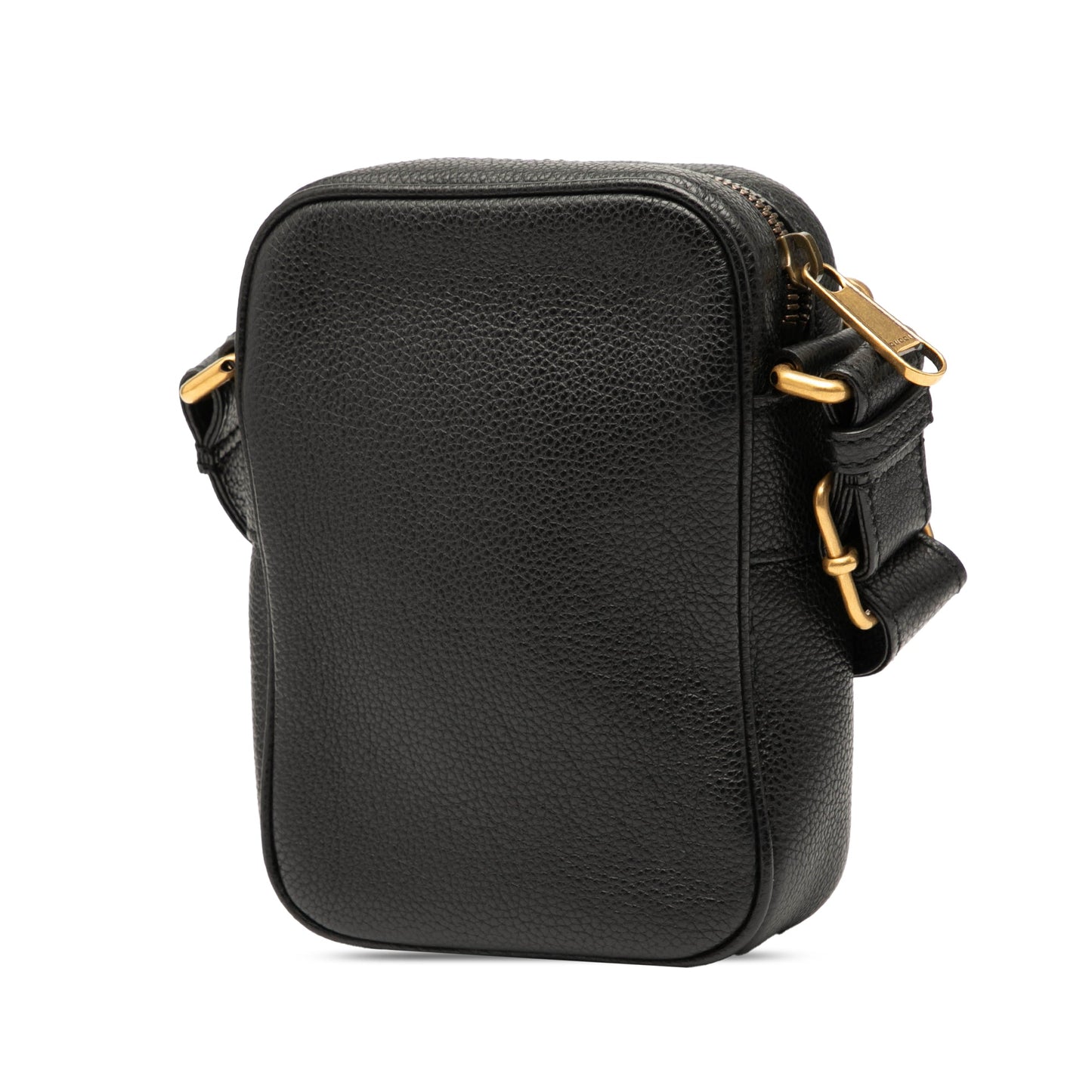 Gucci Mini Grained Calfskin Logo Crossbody