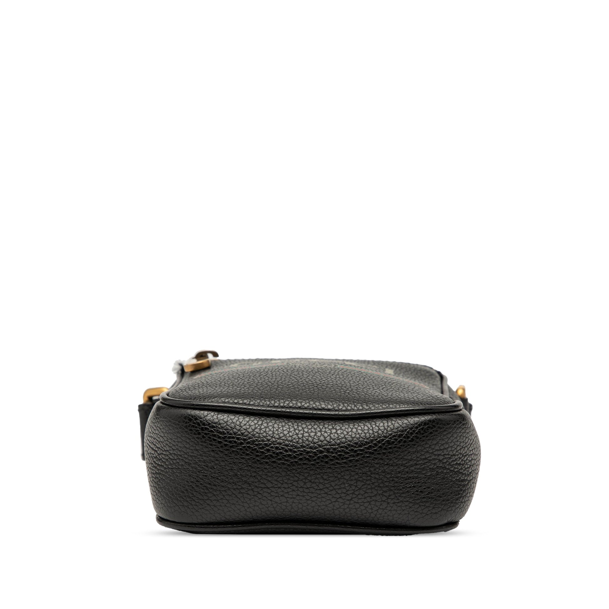 Gucci Mini Grained Calfskin Logo Crossbody