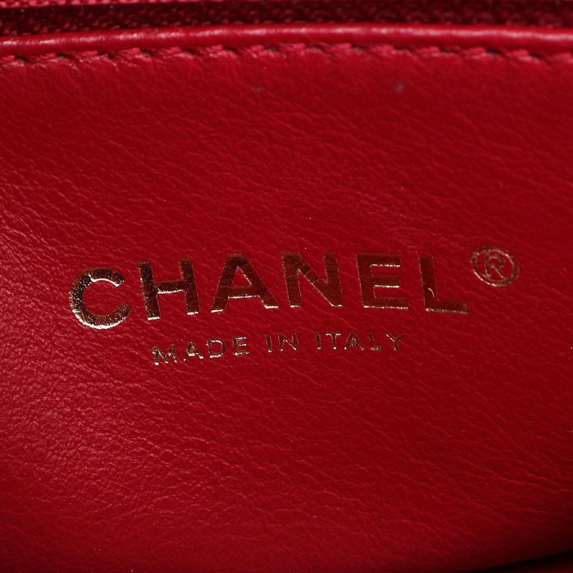 Chanel CC Quilted Lambskin Buckle Flap