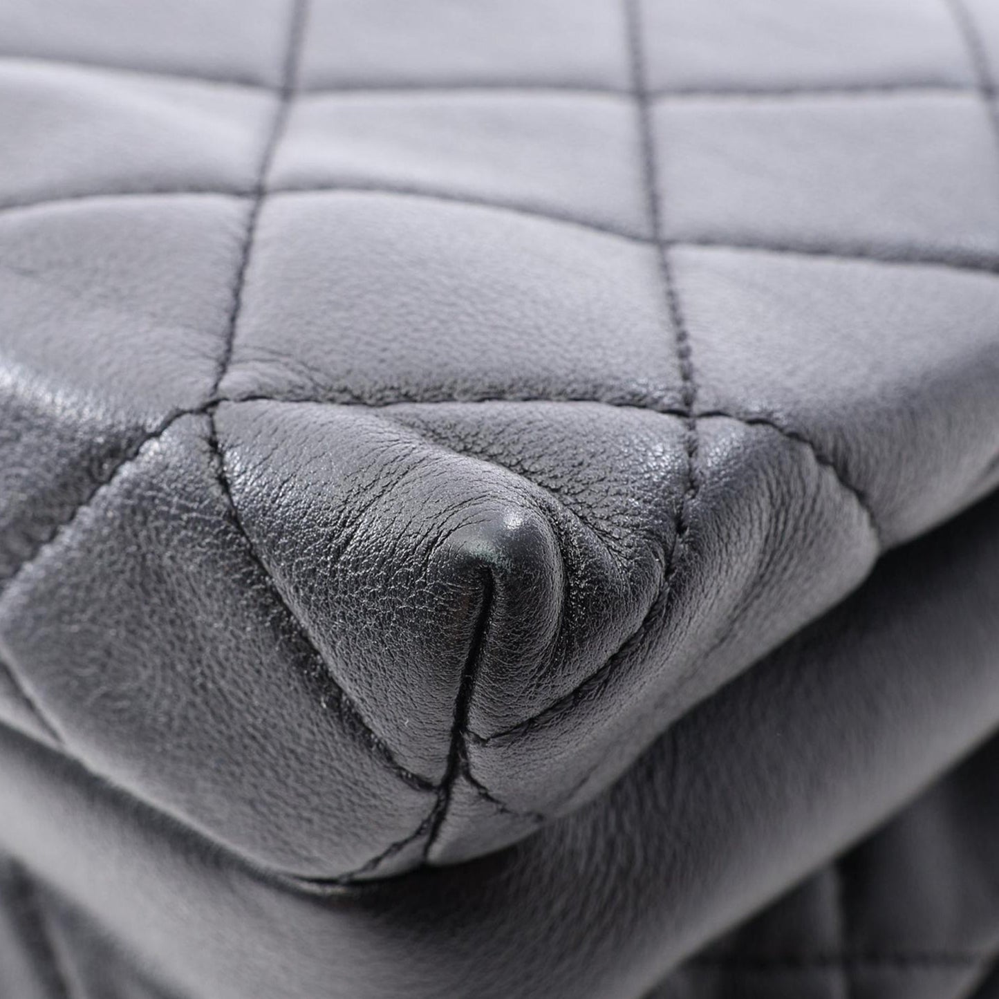Chanel CC Quilted Lambskin Buckle Flap