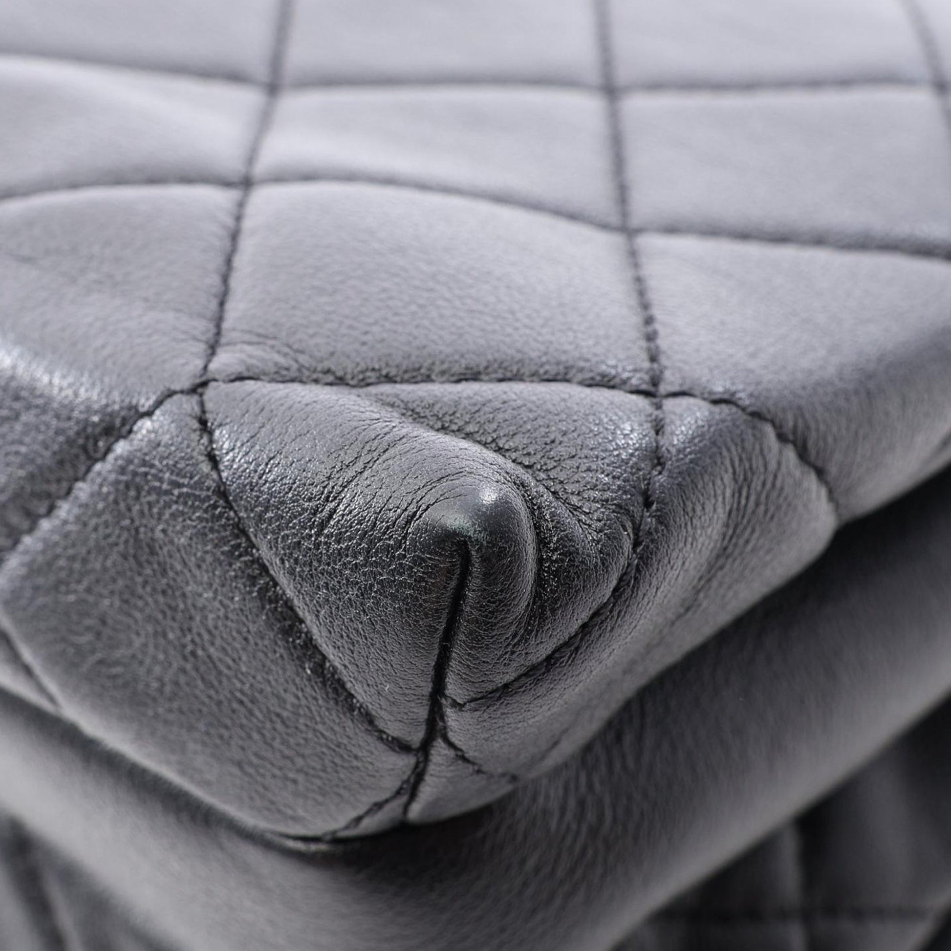 Chanel CC Quilted Lambskin Buckle Flap