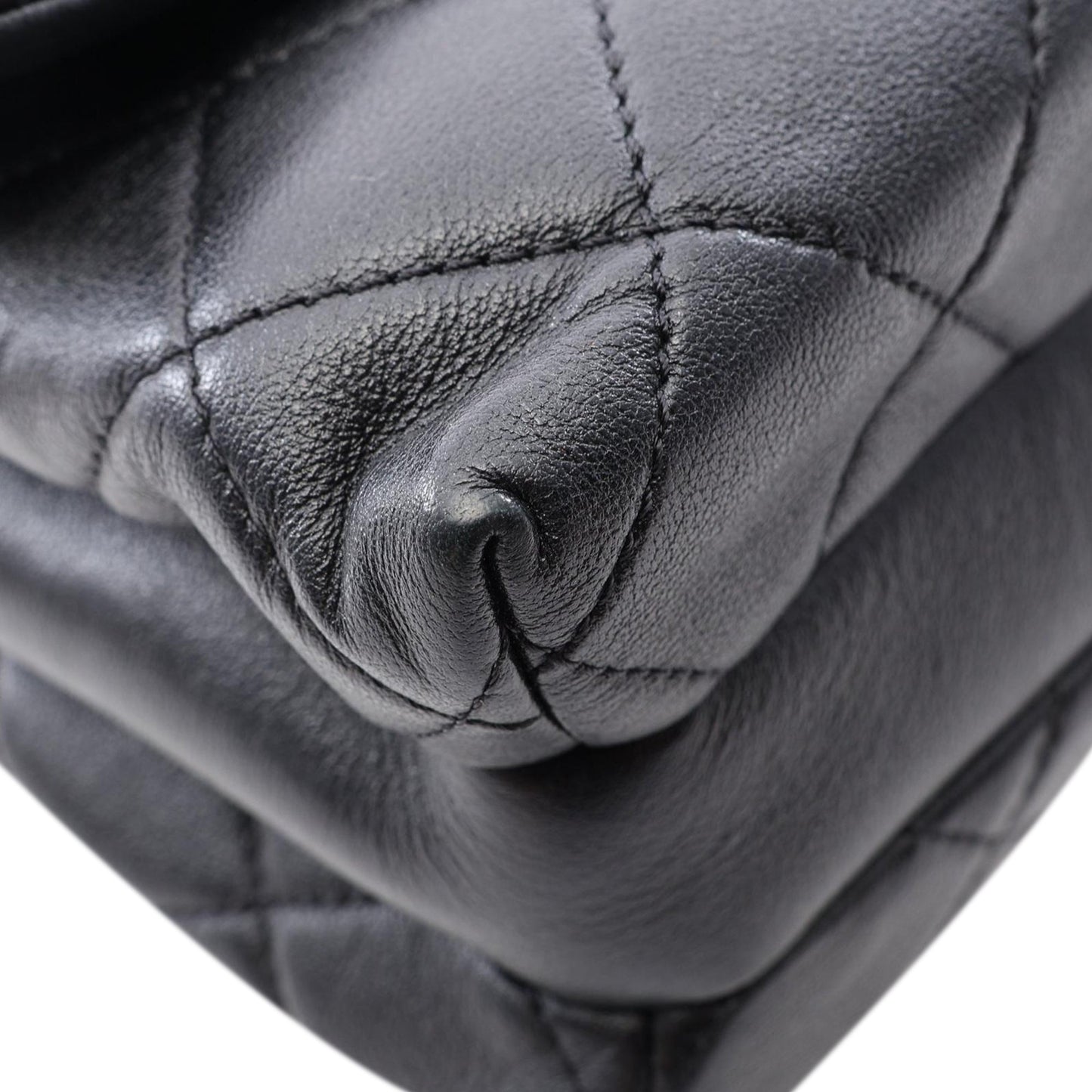 Chanel CC Quilted Lambskin Buckle Flap