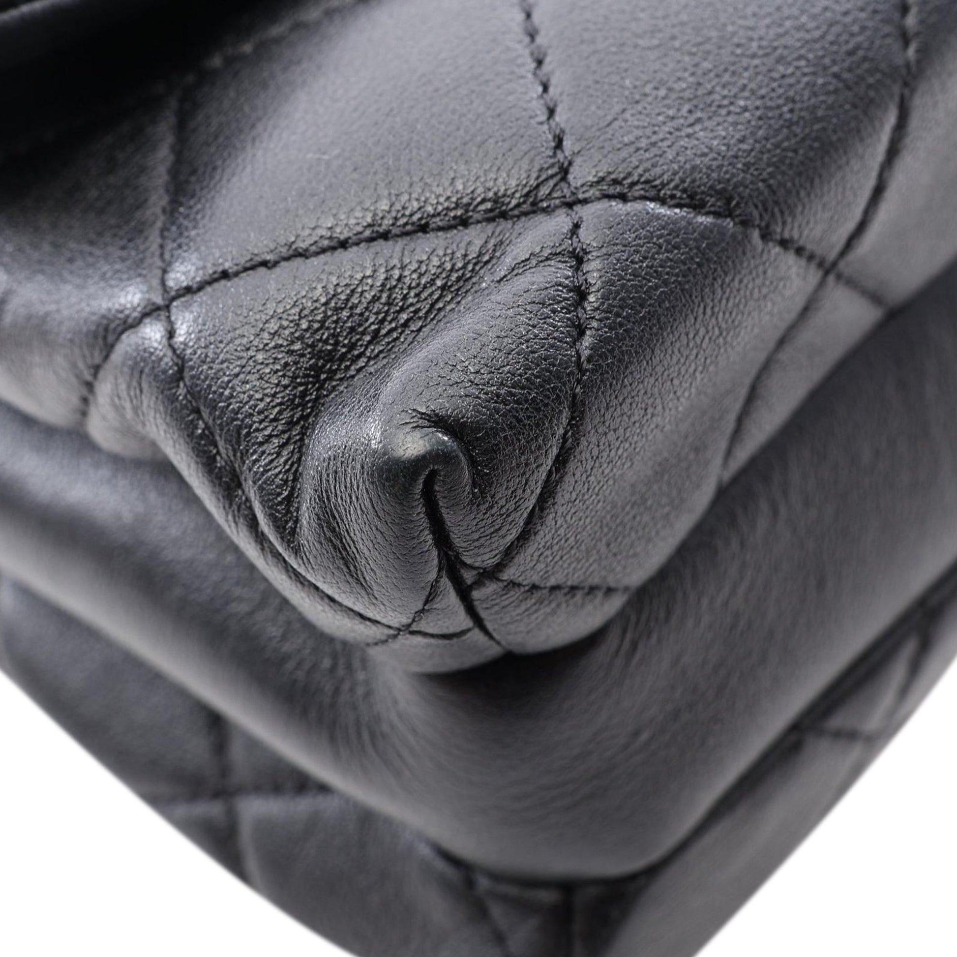 Chanel CC Quilted Lambskin Buckle Flap