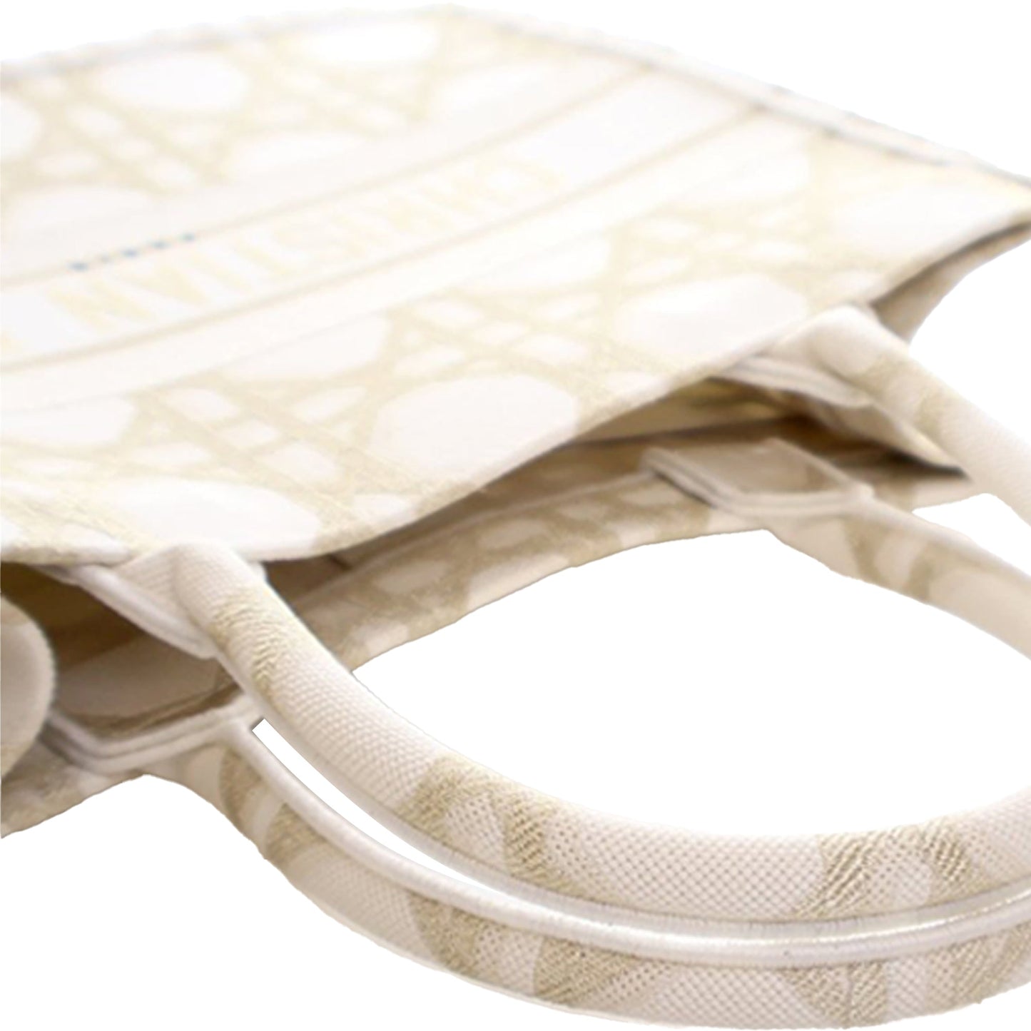 Dior Medium Embroidered Canvas Cannage Book Tote
