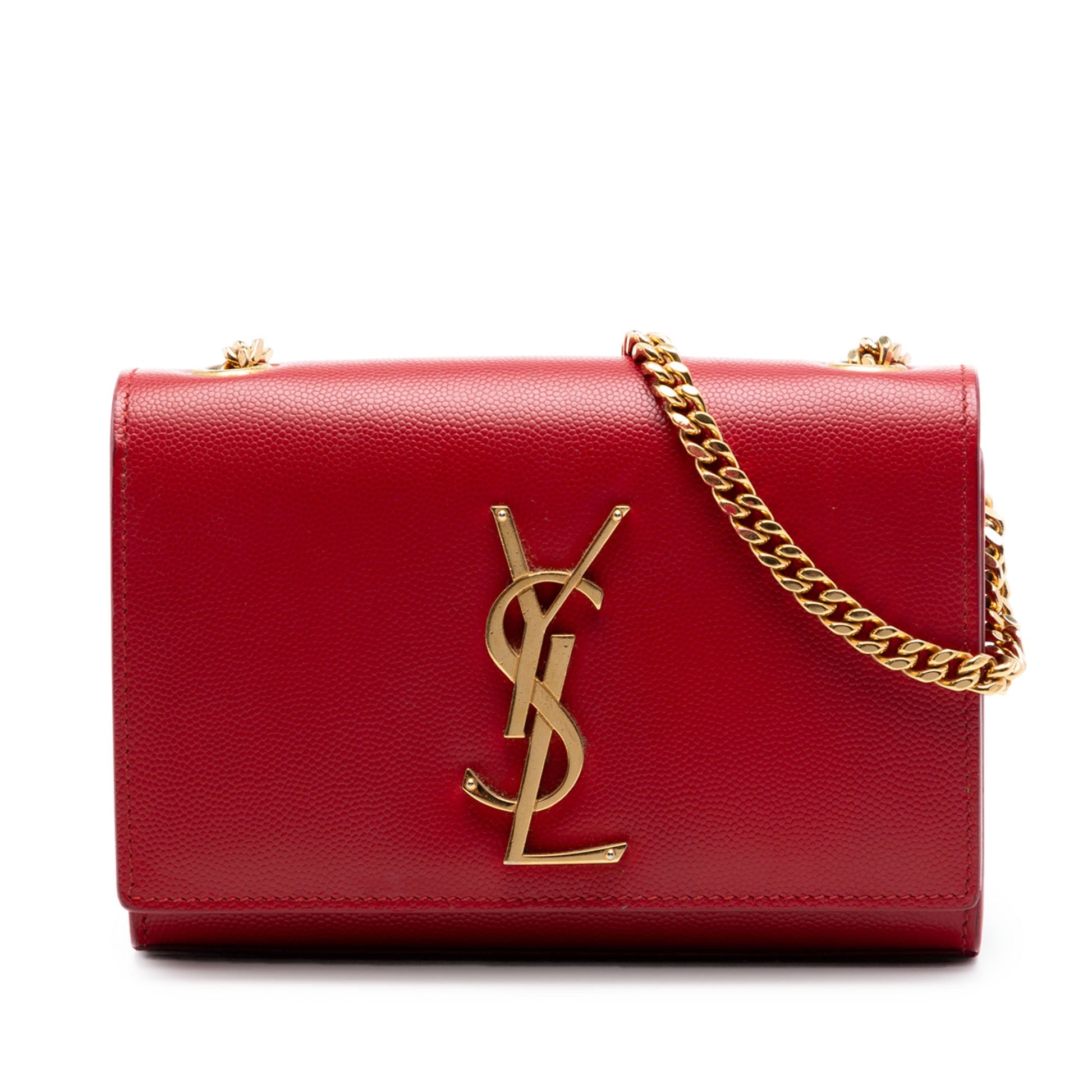 Saint Laurent Small Grain De Poudre Monogram Kate Crossbody