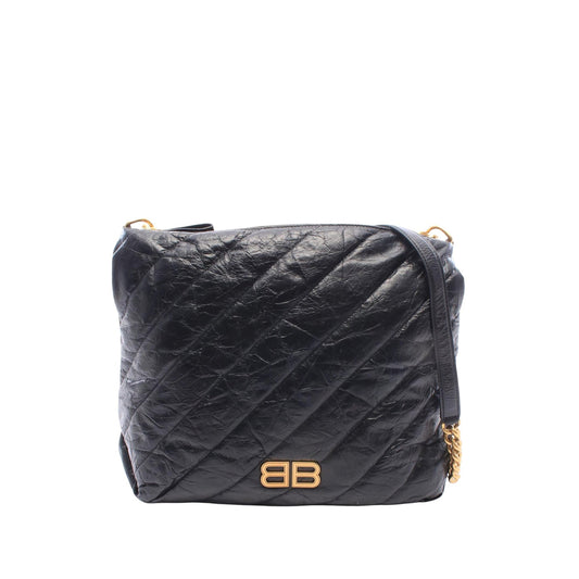 Balenciaga Medium Quilted Calfskin Crush Crossbody