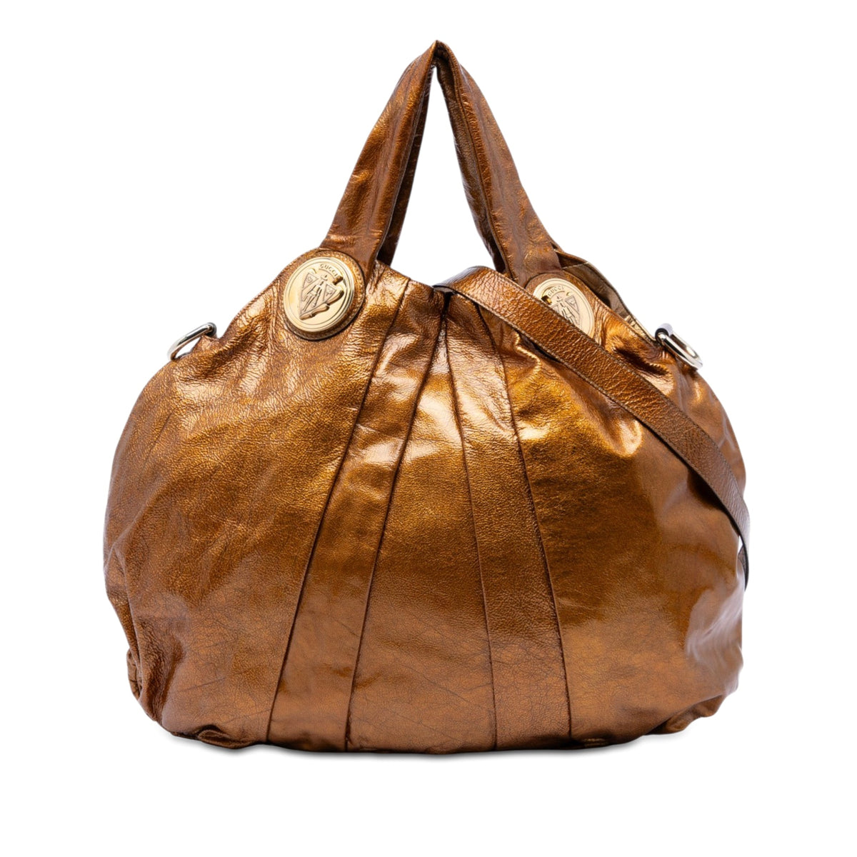 Gucci Large Patent Hysteria Satchel