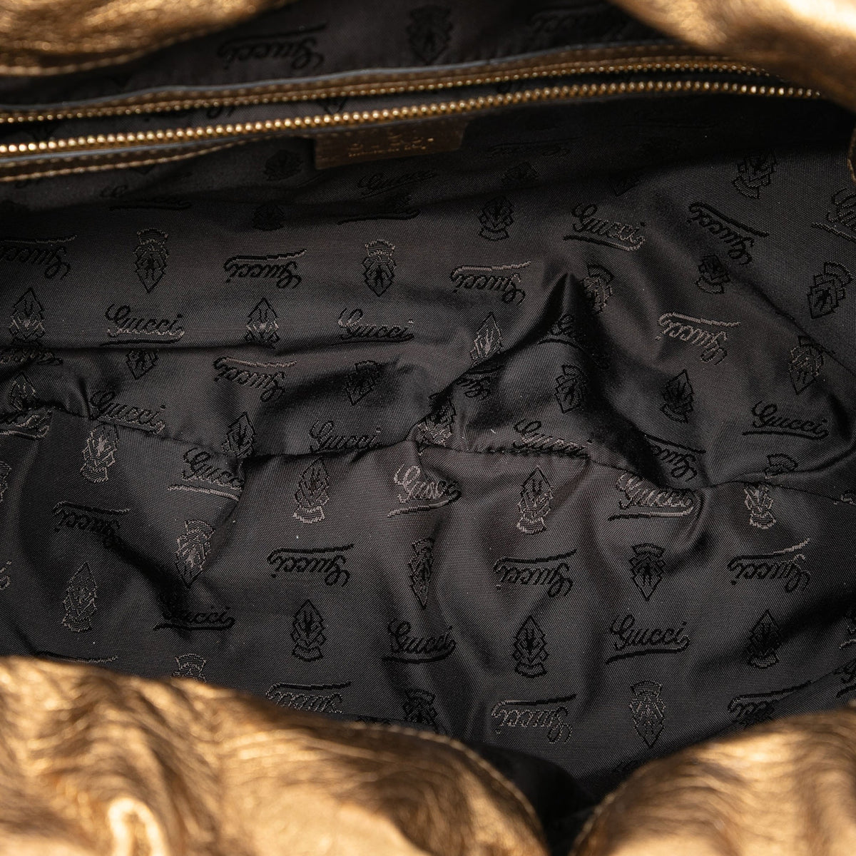 Gucci Large Patent Hysteria Satchel