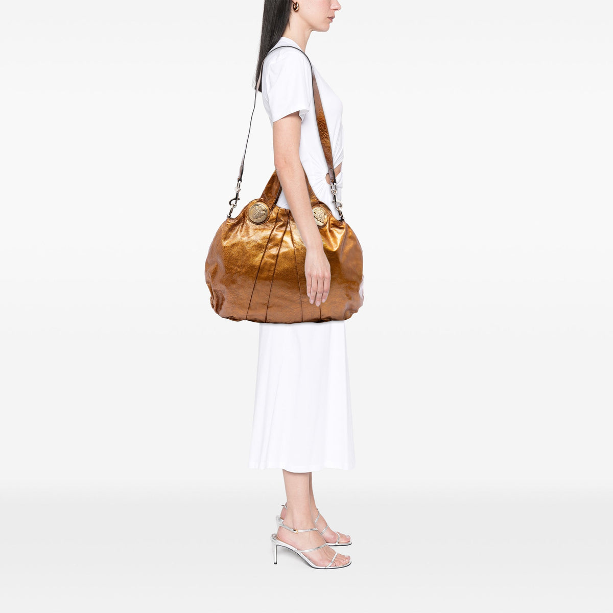 Gucci Large Patent Hysteria Satchel
