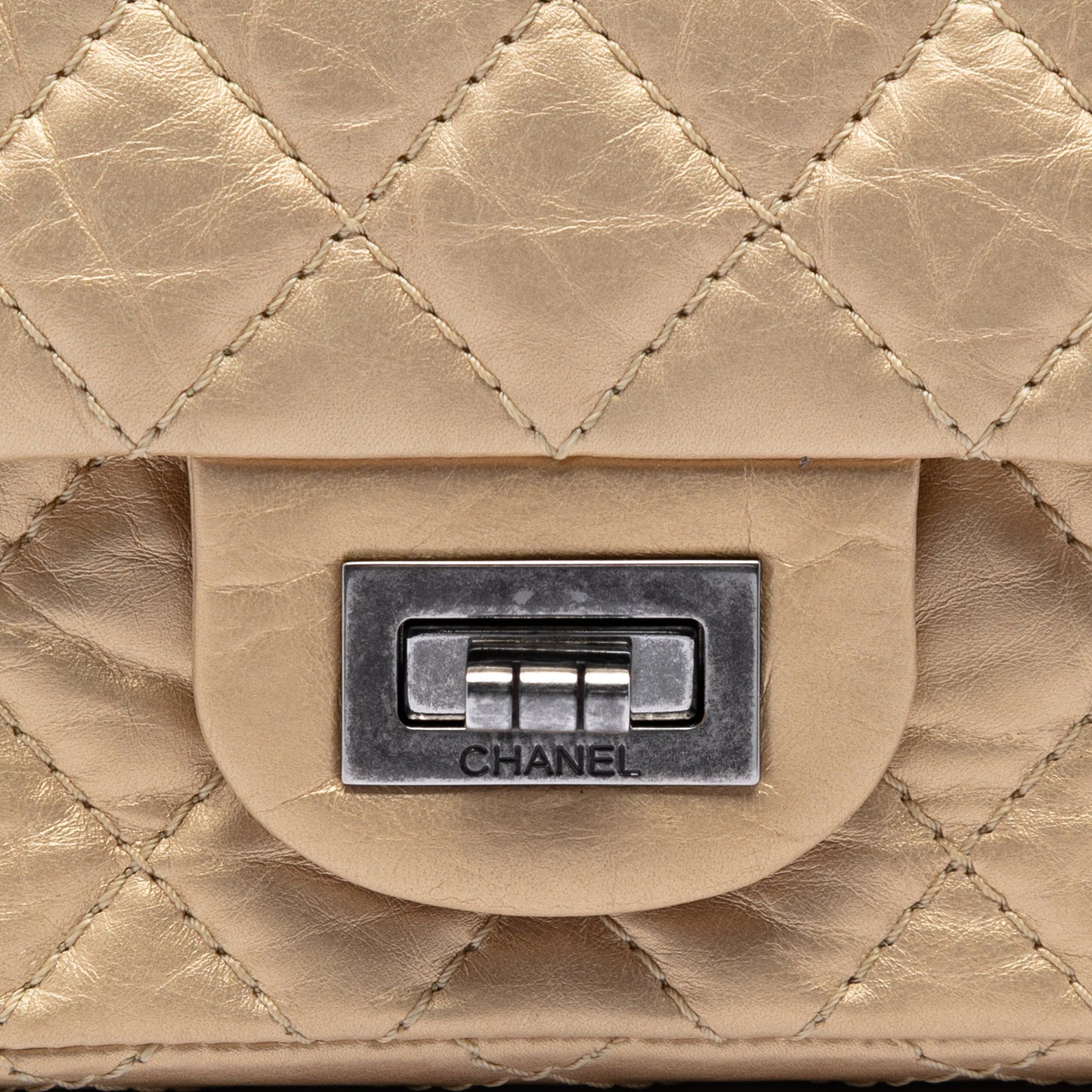 Chanel Quilted Aged Calfskin Reissue 2.55 Double Flap 224