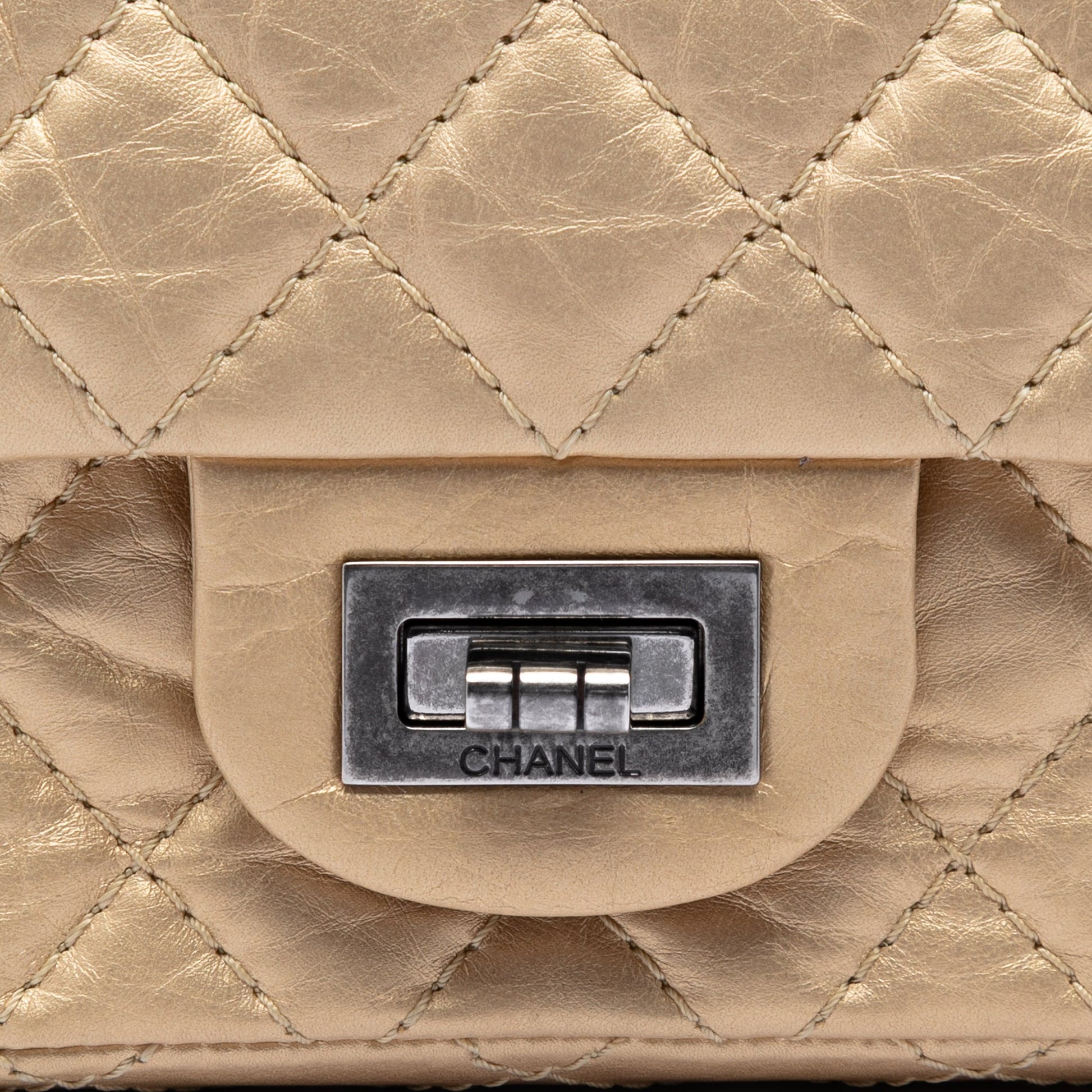 Chanel Quilted Aged Calfskin Reissue 2.55 Double Flap 224