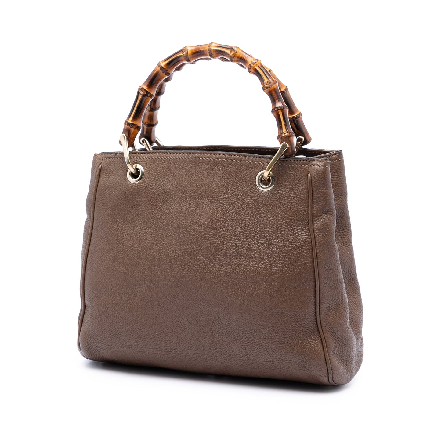 Gucci Small Calfskin Bamboo Shopper Satchel