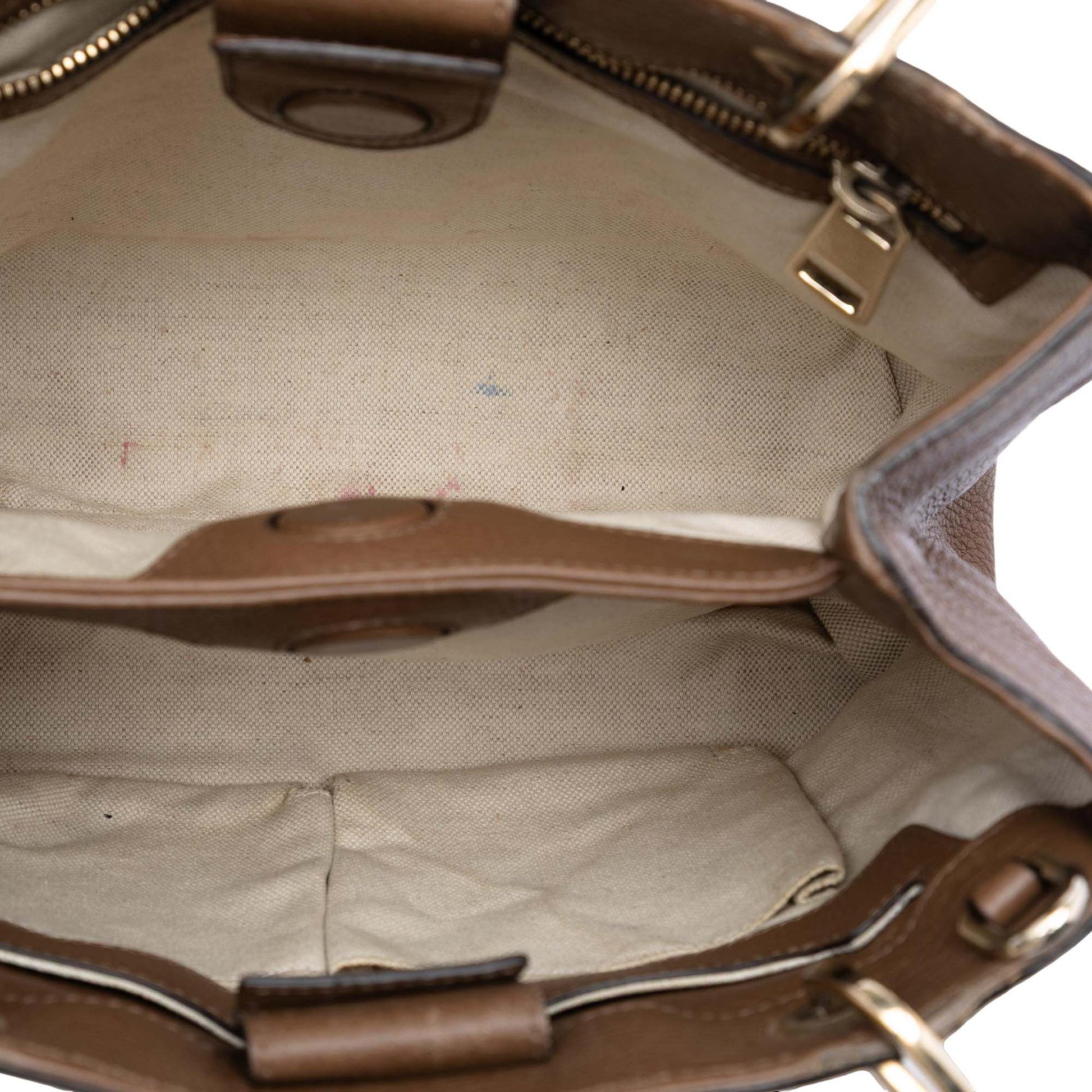 Gucci Small Calfskin Bamboo Shopper Satchel