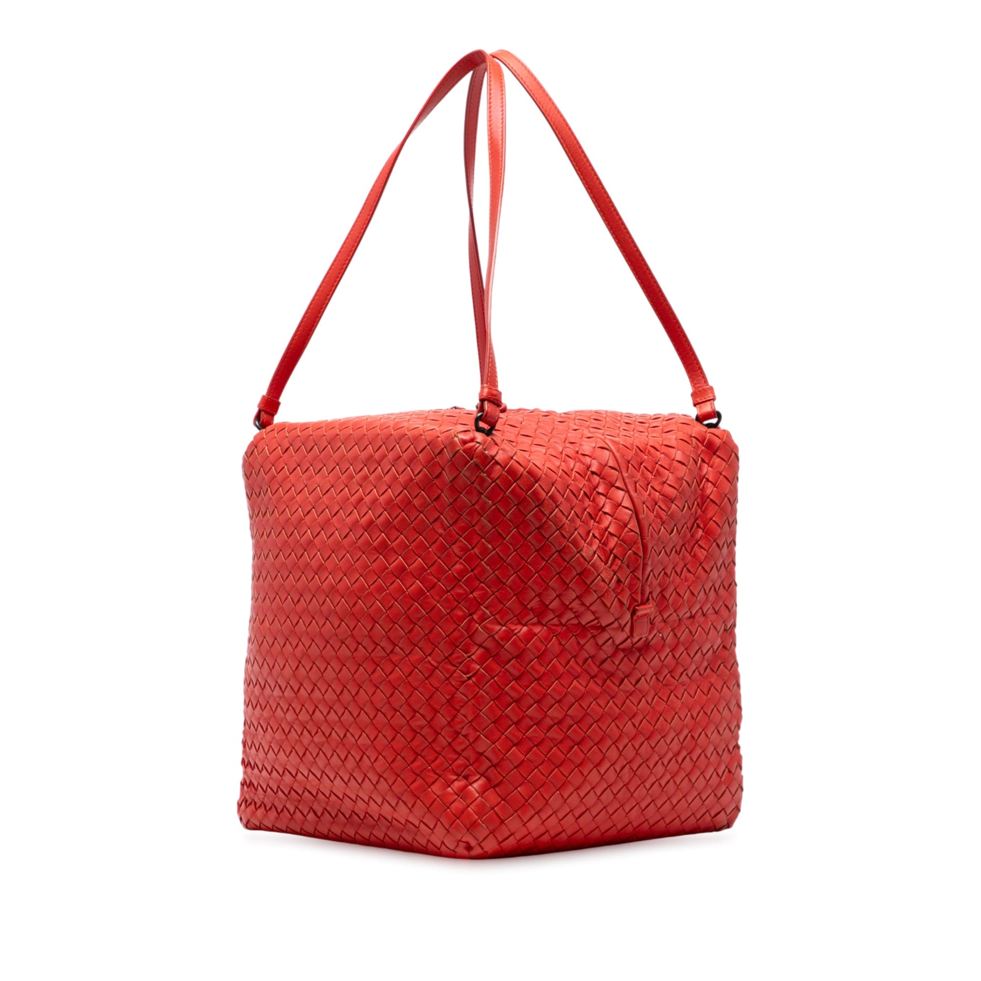 Bottega Veneta Nappa Intrecciato Cube Shoulder Bag