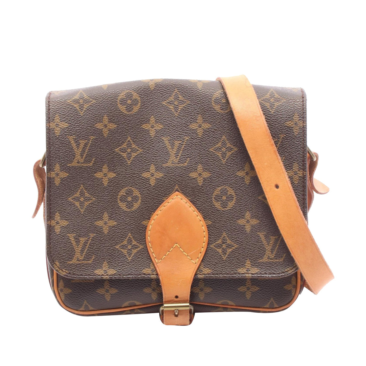 Louis Vuitton Monogram Cartouchiere MM — Brown