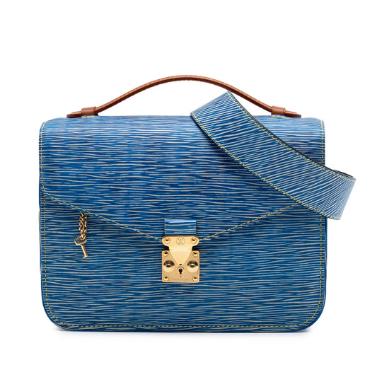 Louis Vuitton Epi Denim and Reverse Monogram Pochette Metis