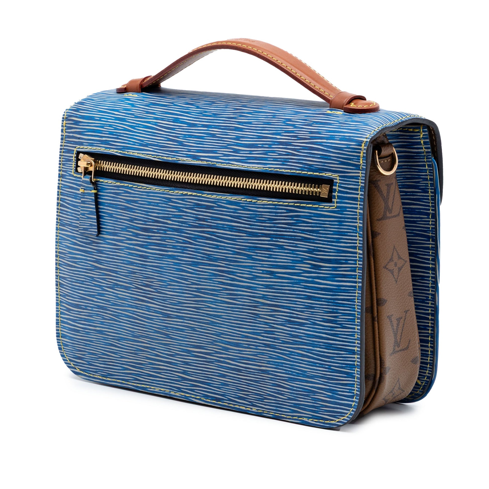 Louis Vuitton Epi Denim and Reverse Monogram Pochette Metis