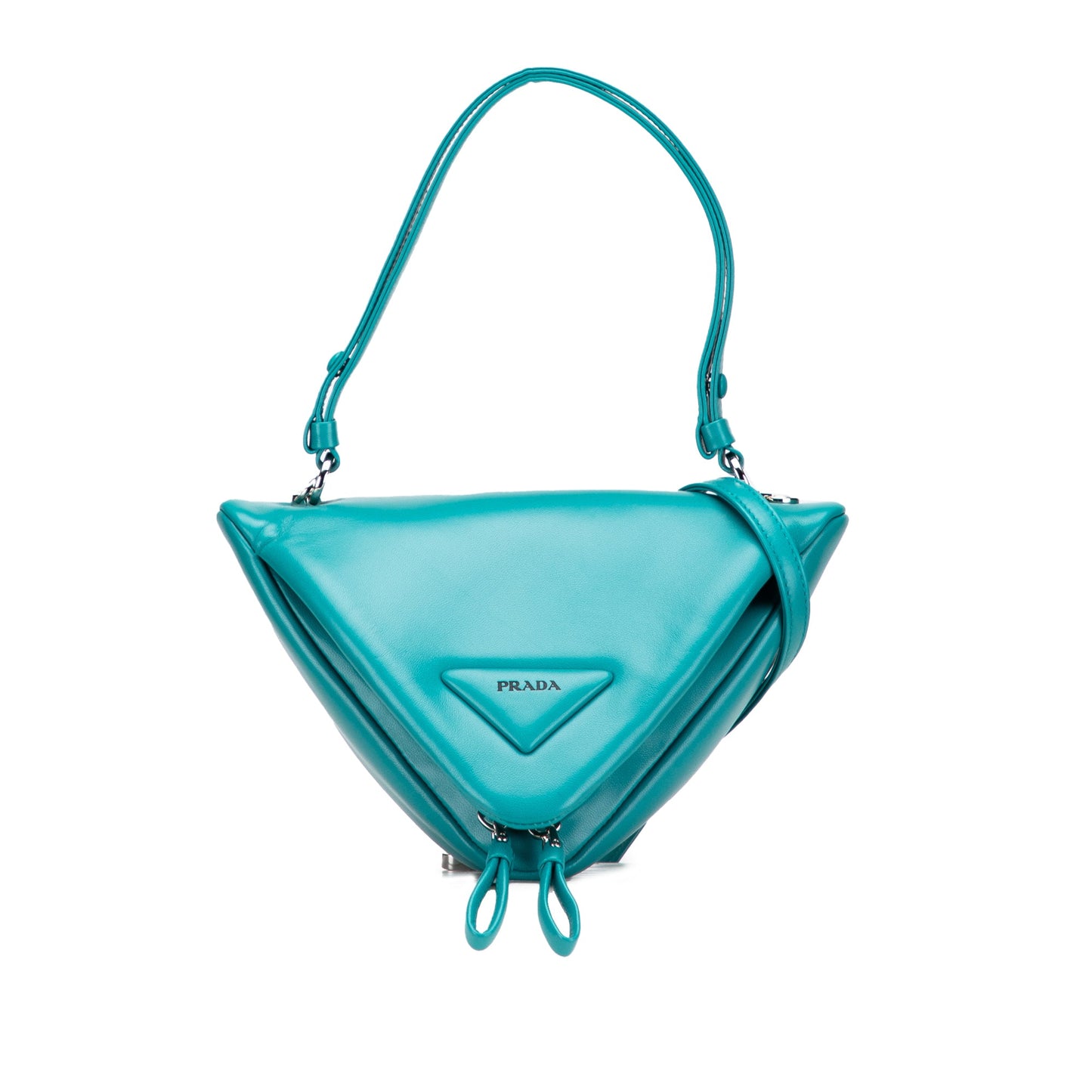 Prada Nappa Padded Signaux Triangle Satchel