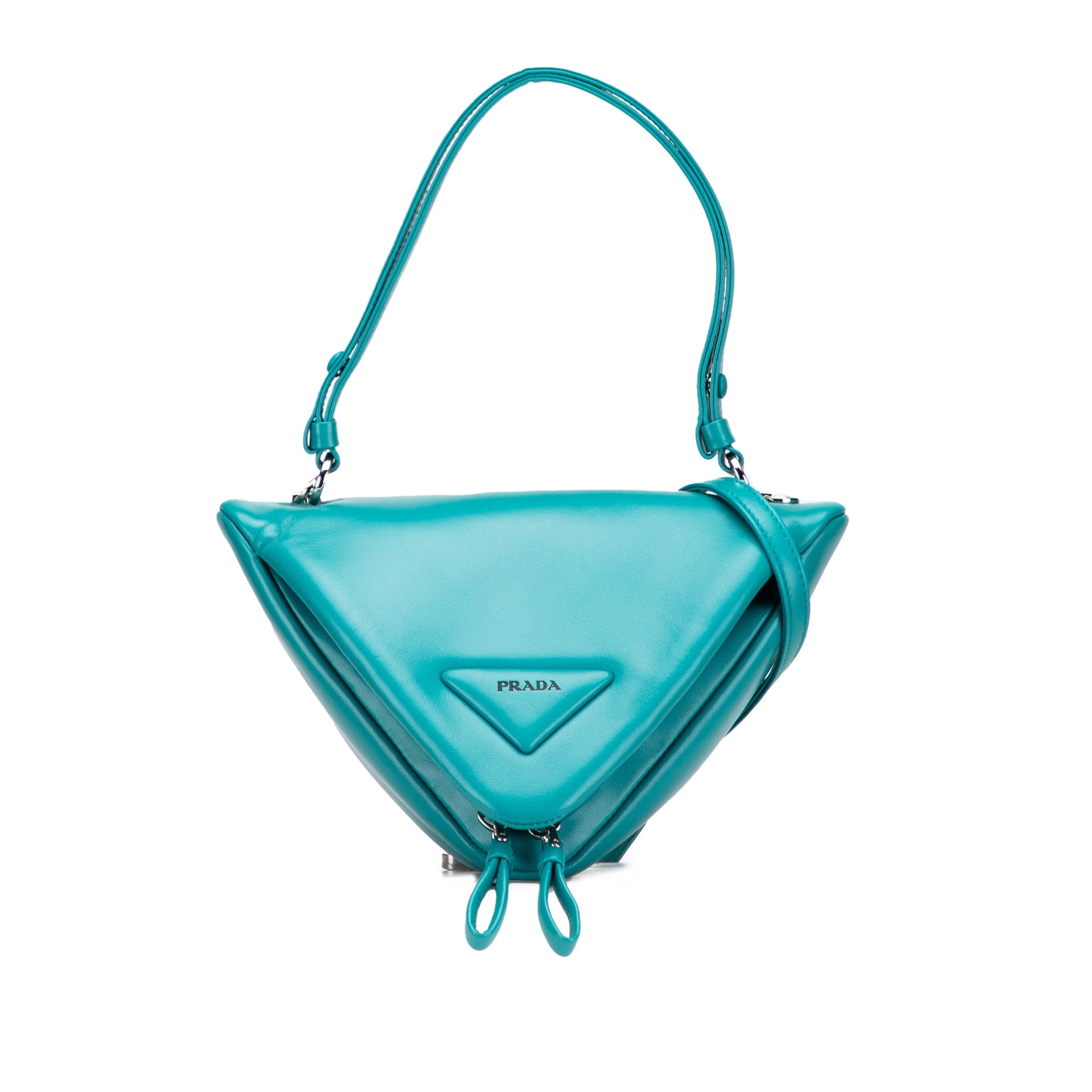 Prada Nappa Padded Signaux Triangle Satchel