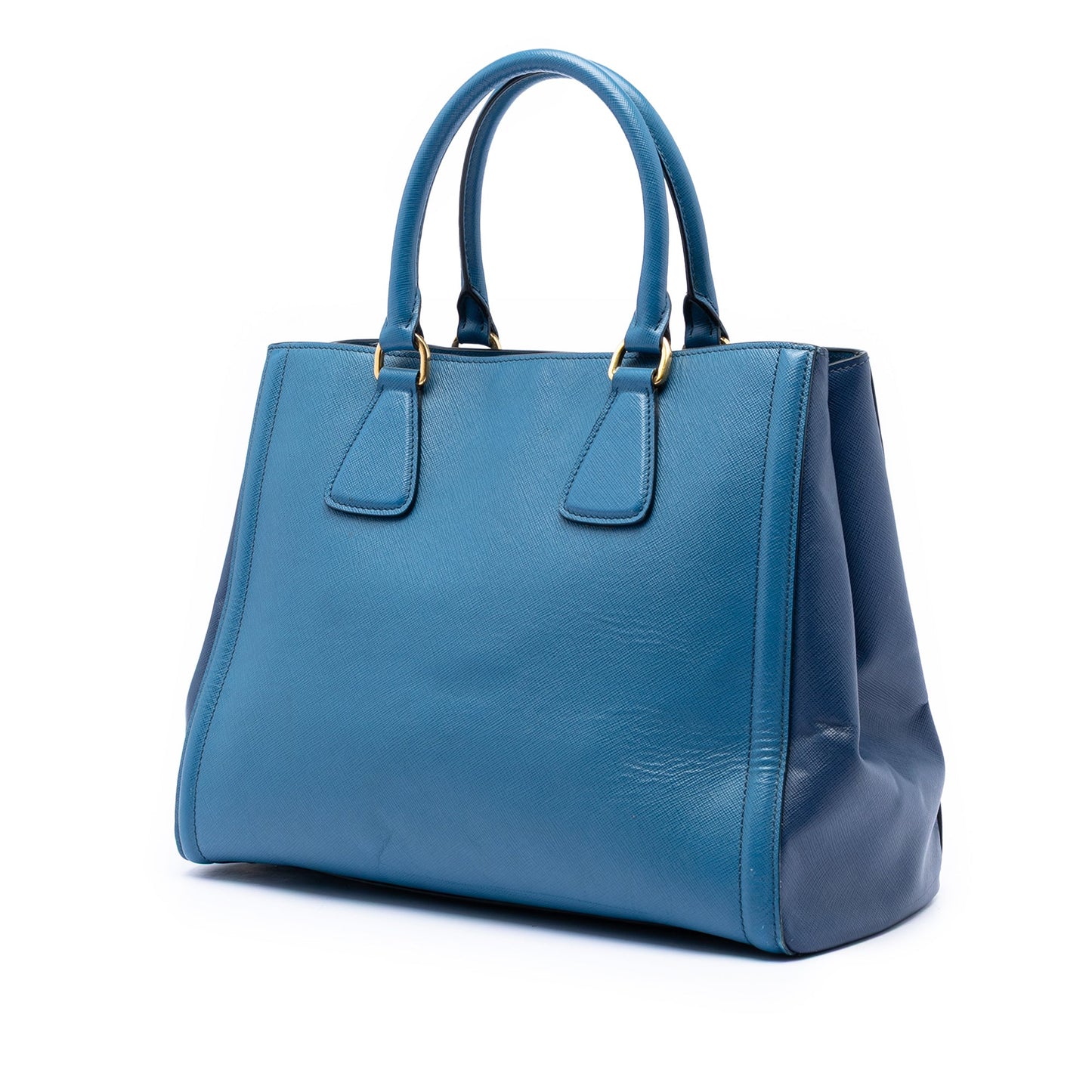 Bicolor Saffiano Lux Galleria Satchel