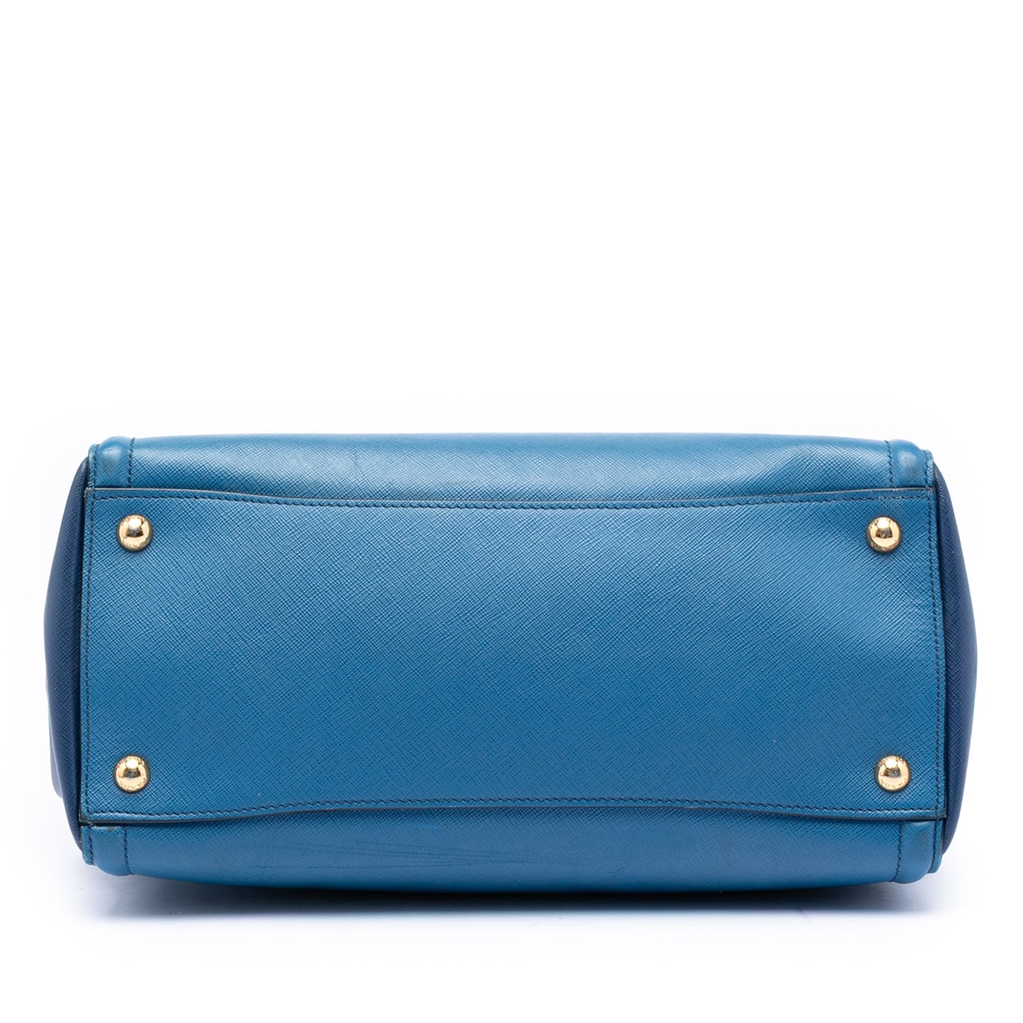 Bicolor Saffiano Lux Galleria Satchel