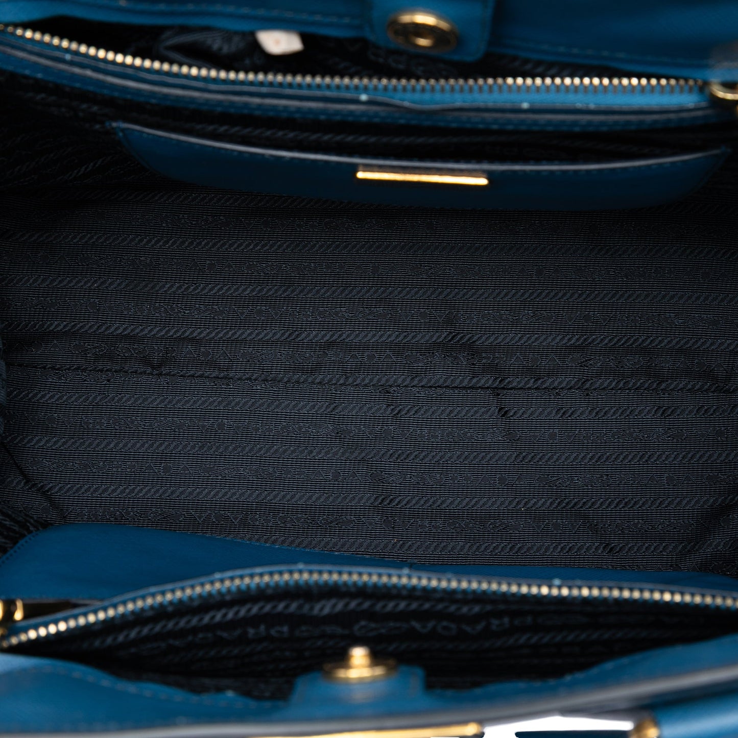 Bicolor Saffiano Lux Galleria Satchel