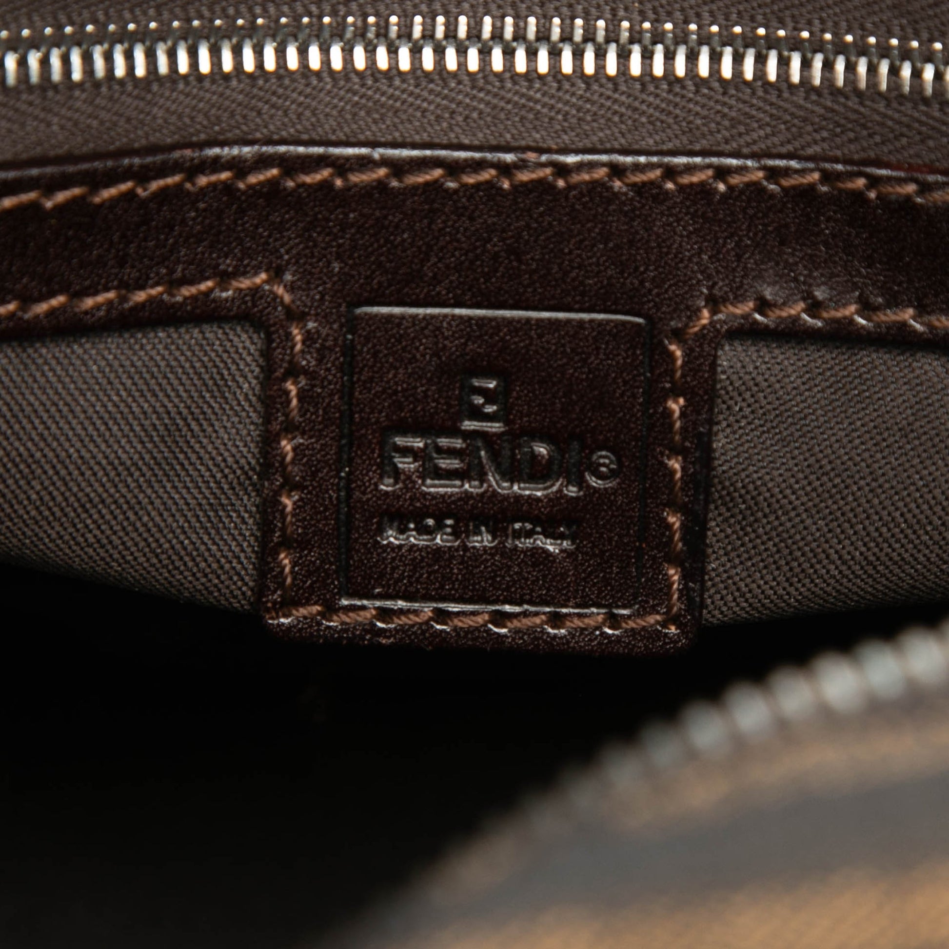 Fendi Zucca Canvas Handbag