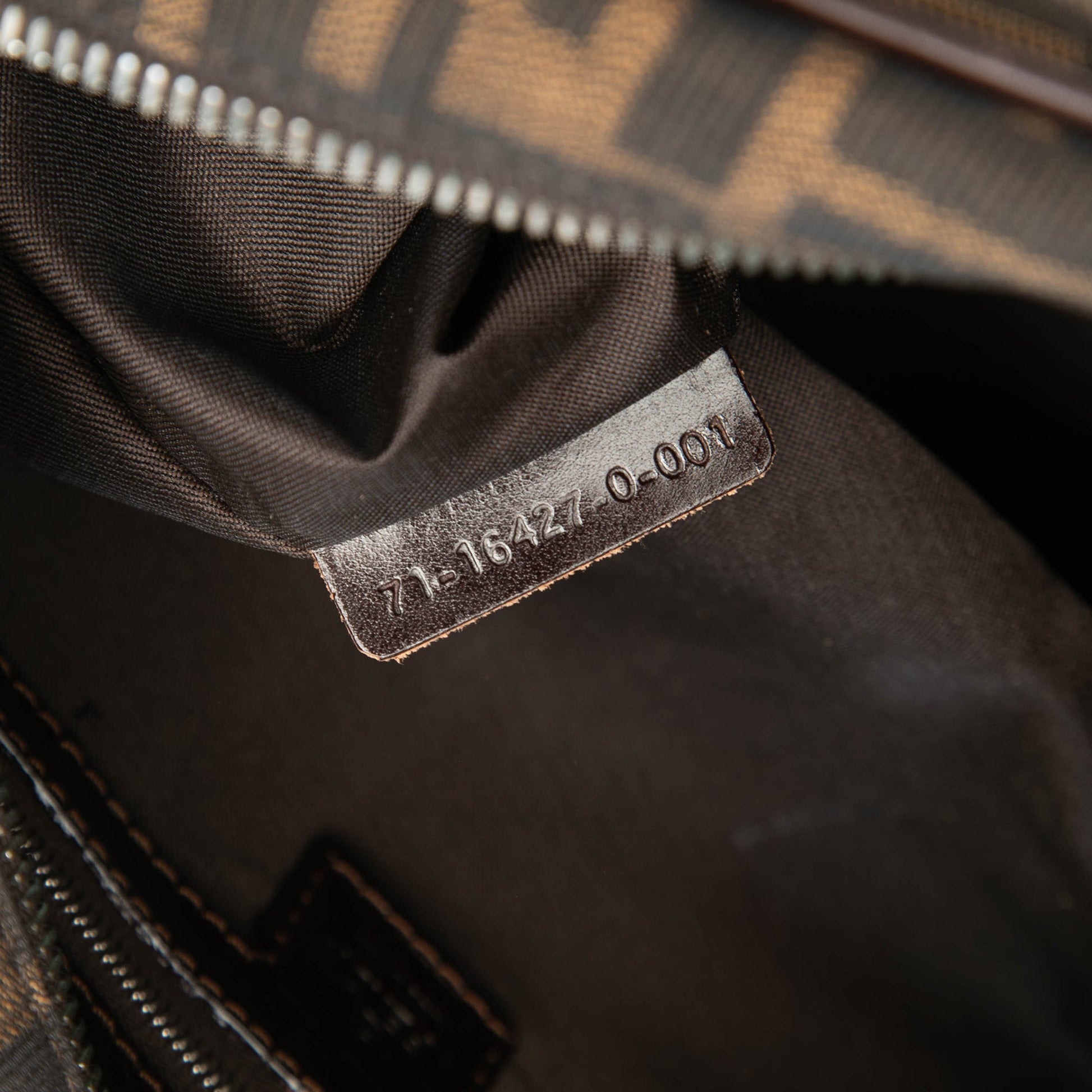 Fendi Zucca Canvas Handbag