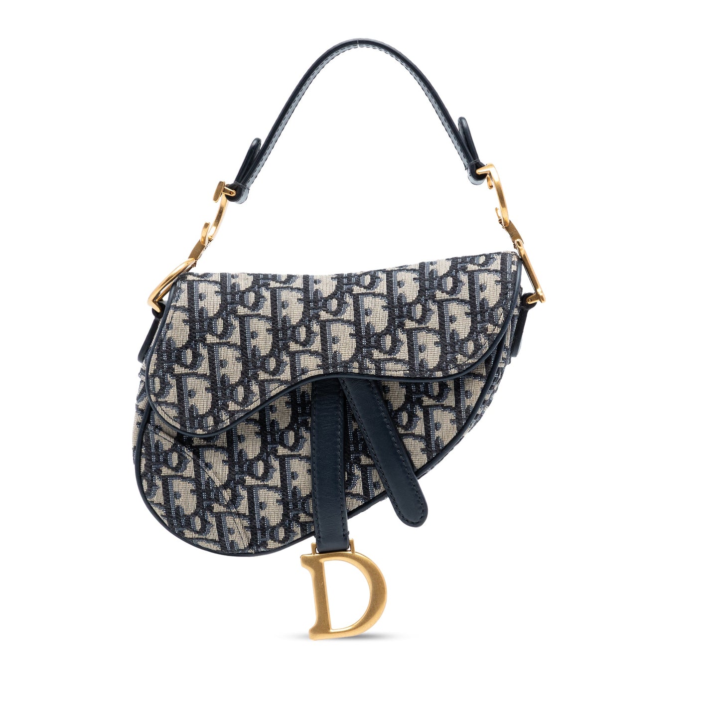 Dior Mini Oblique Canvas Saddle Bag