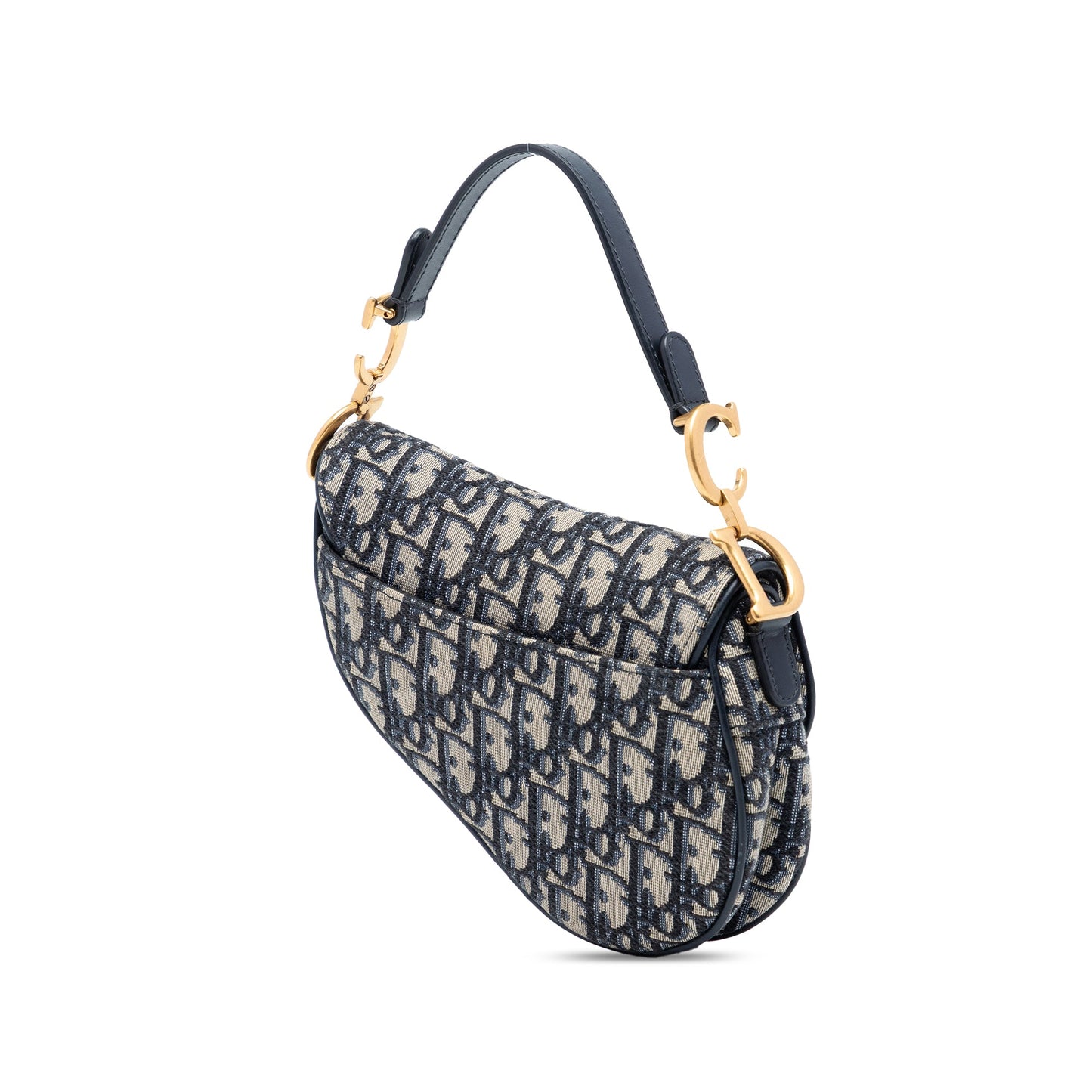 Dior Mini Oblique Canvas Saddle Bag