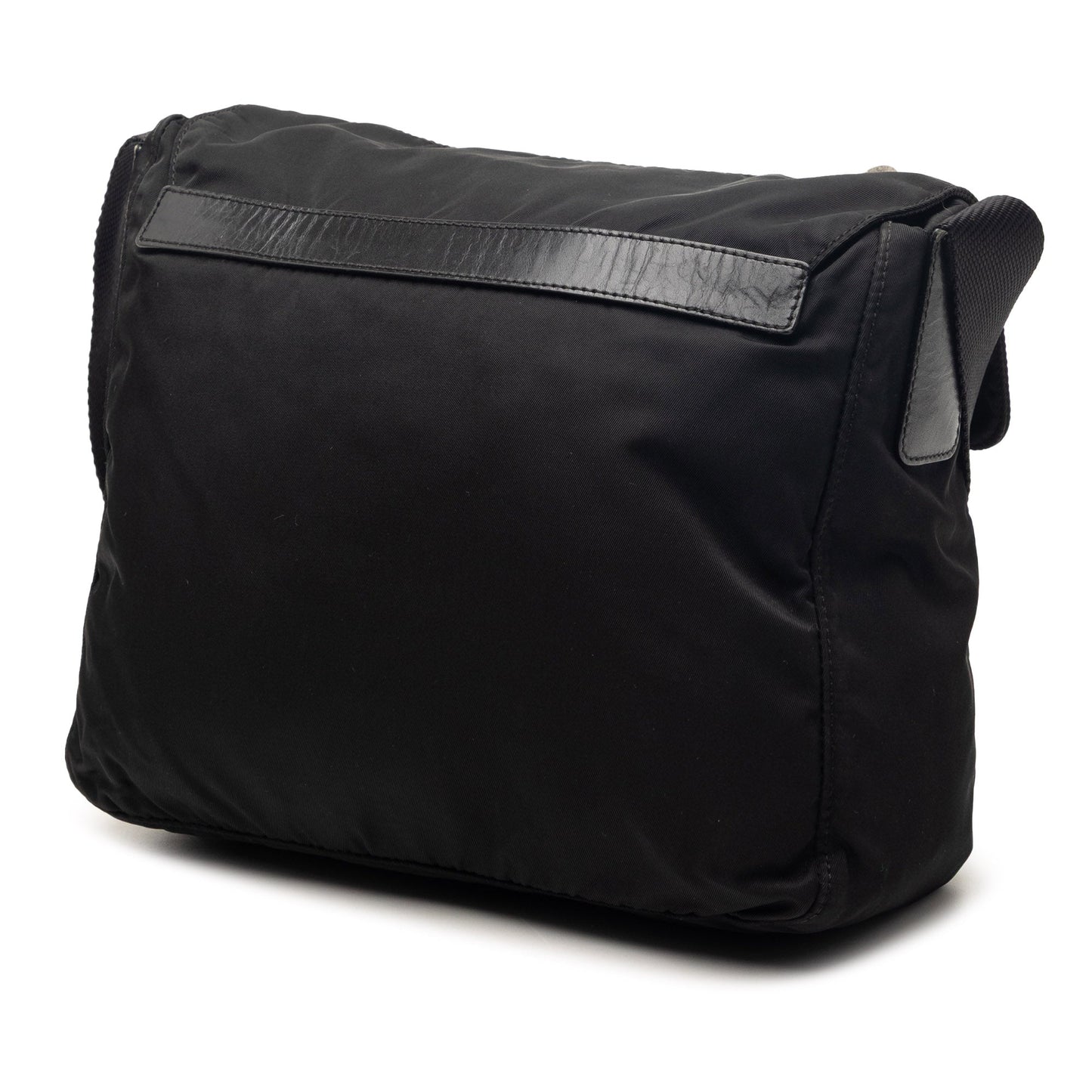 Tessuto Zip Buckle Messenger Bag
