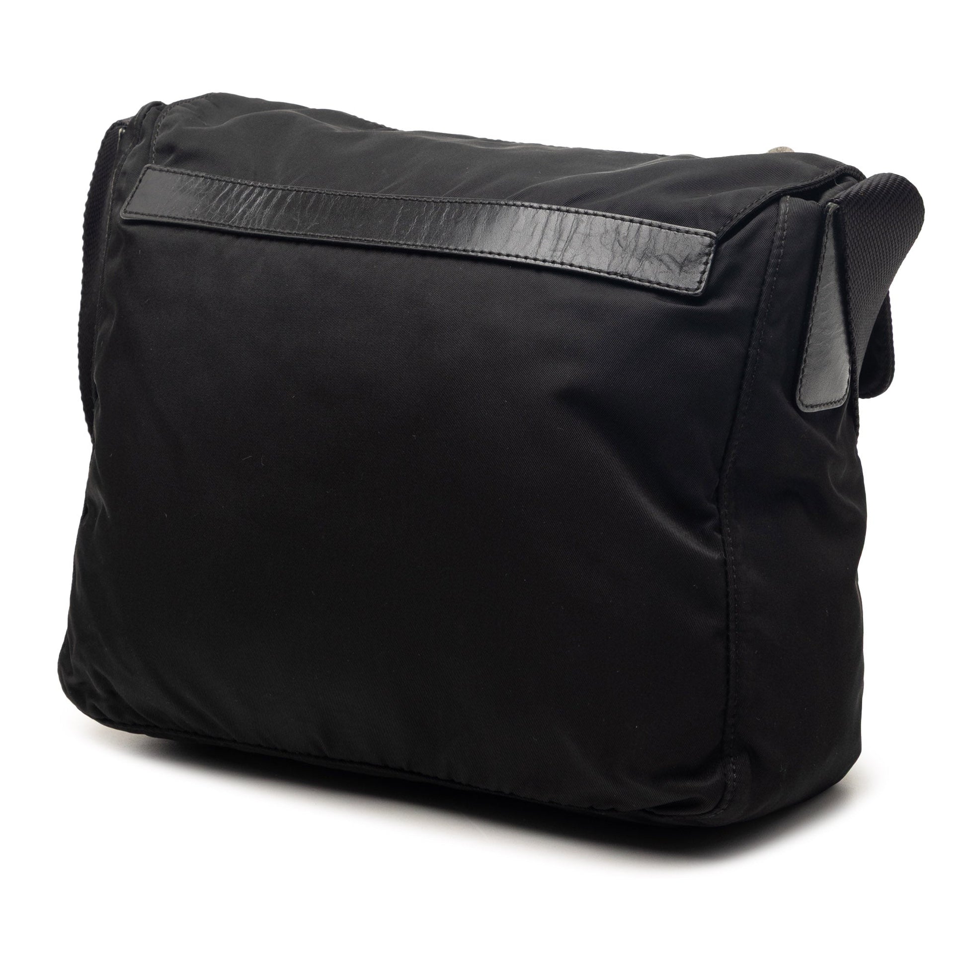 Tessuto Zip Buckle Messenger Bag