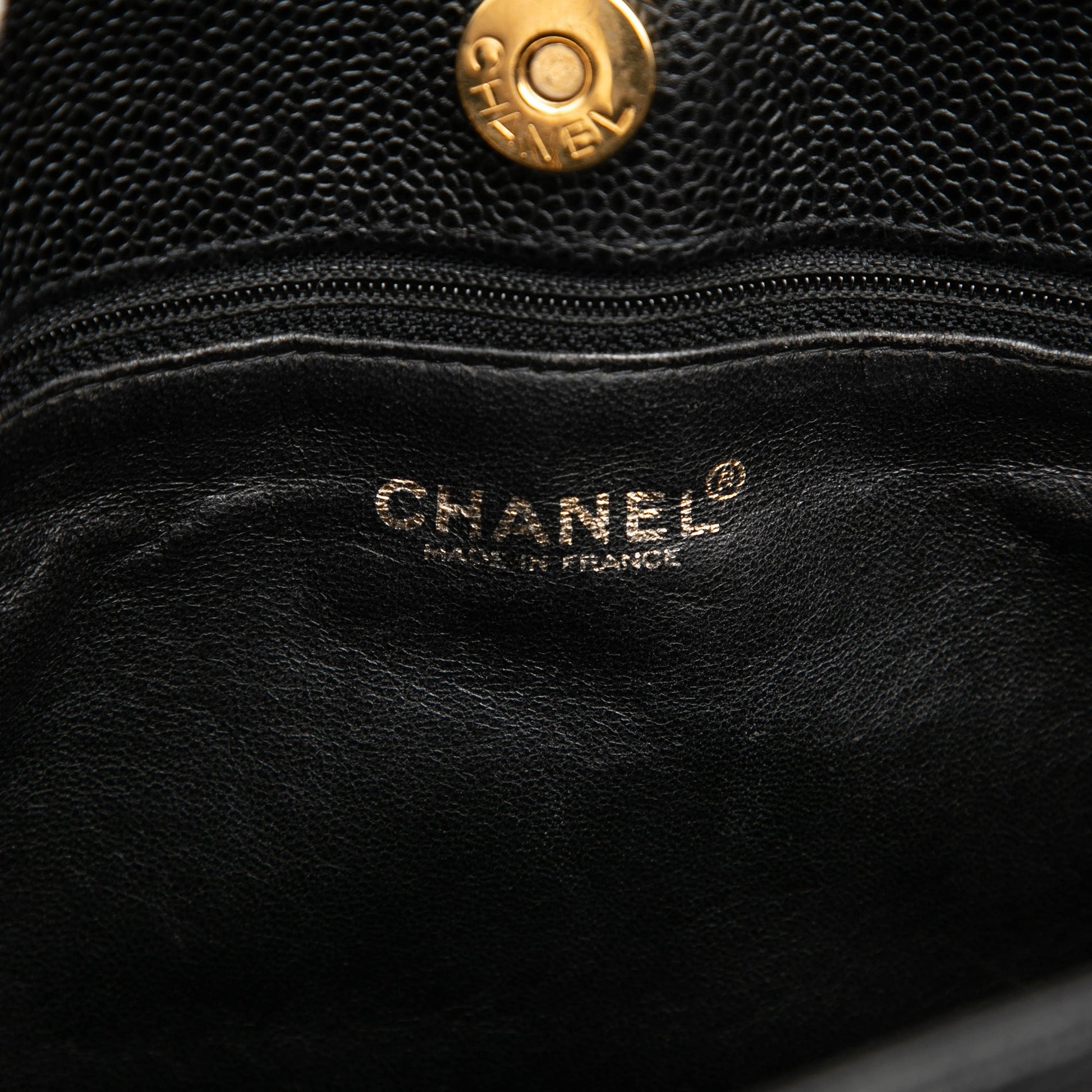 Chanel CC Caviar Chain Shopping Tote