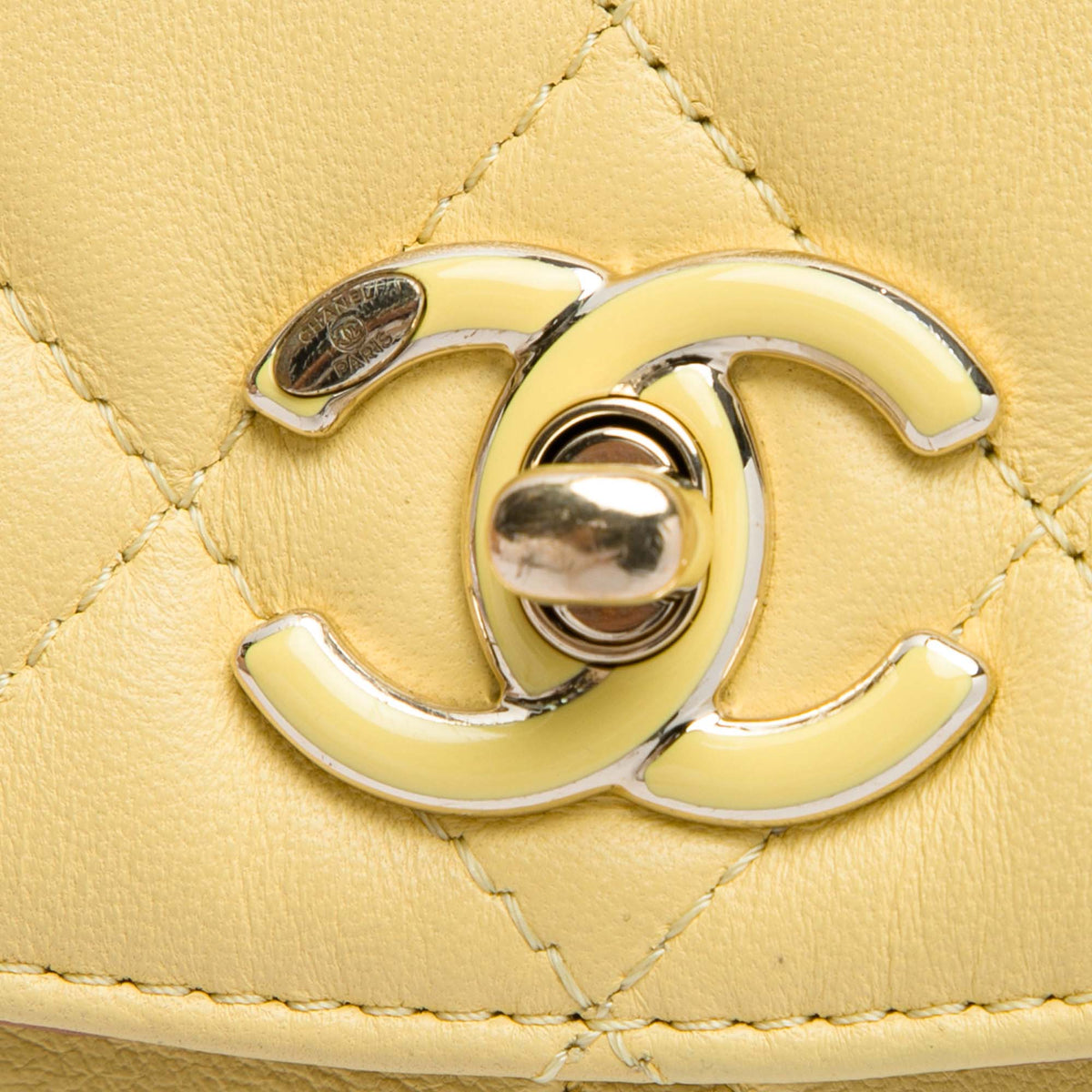 Chanel Small Quilted Lambskin Cocovado Ribbon Chain Flap