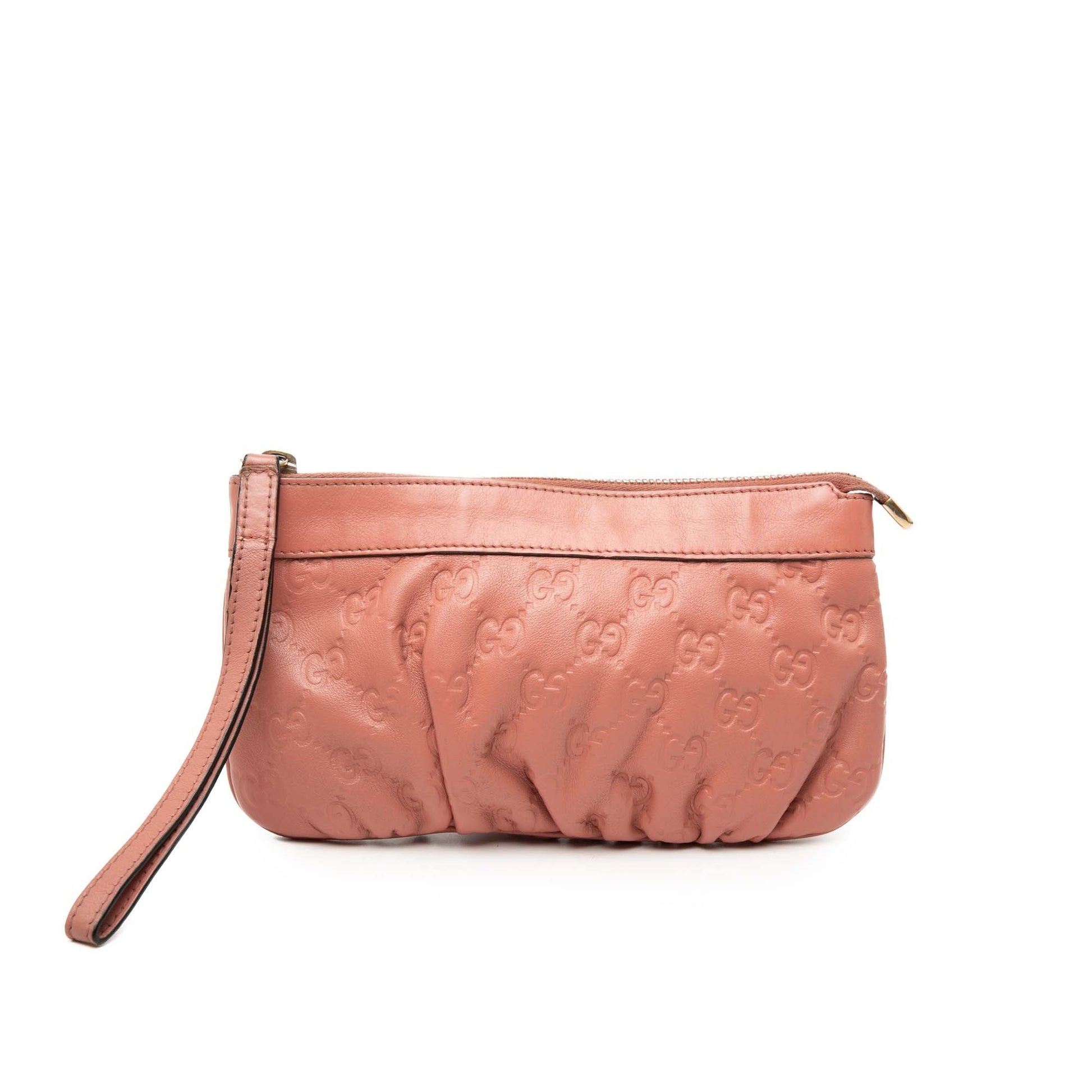 Gucci Guccissima Wristlet Clutch