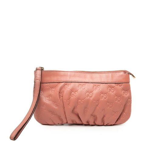 Gucci Guccissima Wristlet Clutch