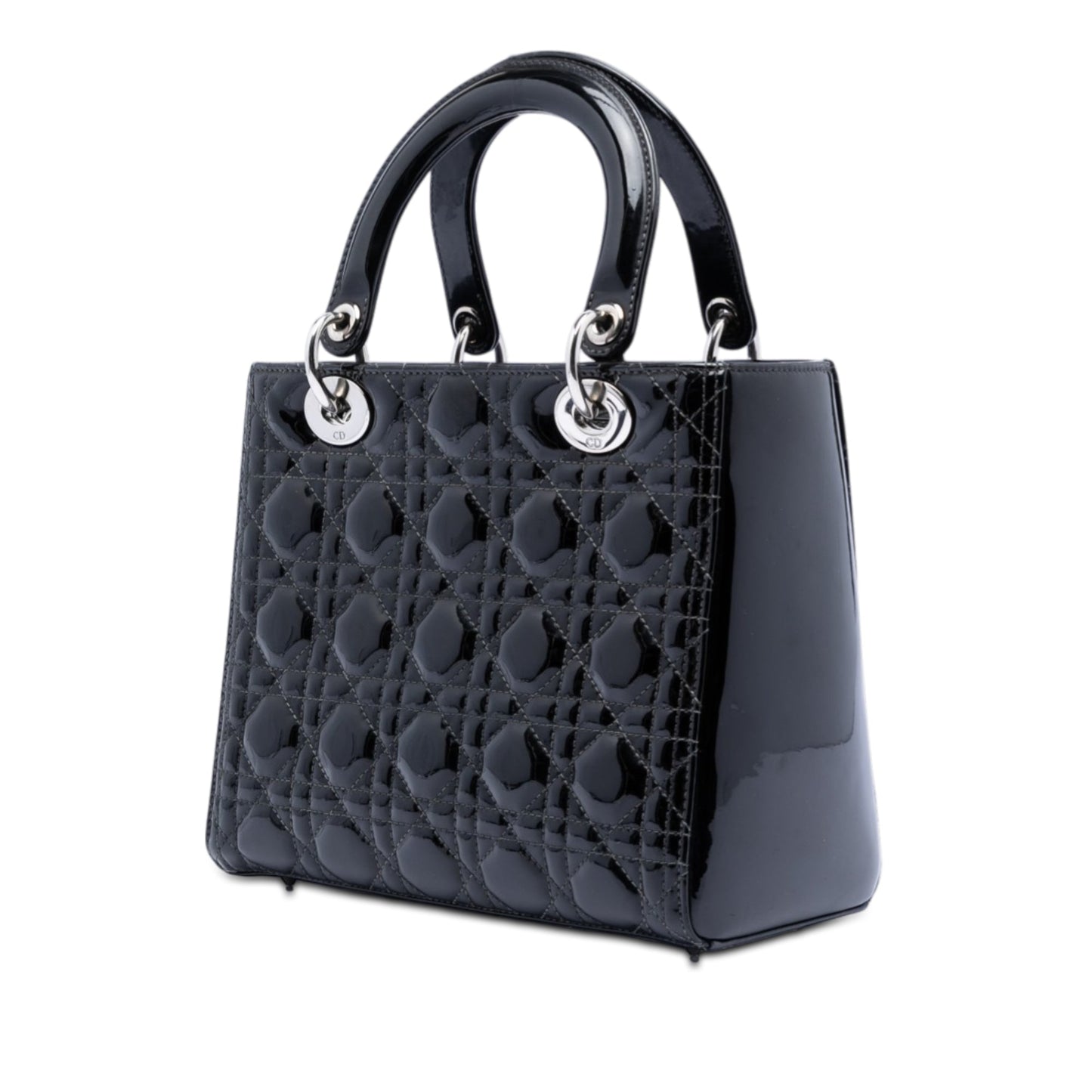 Dior Medium Patent Cannage Lady Dior