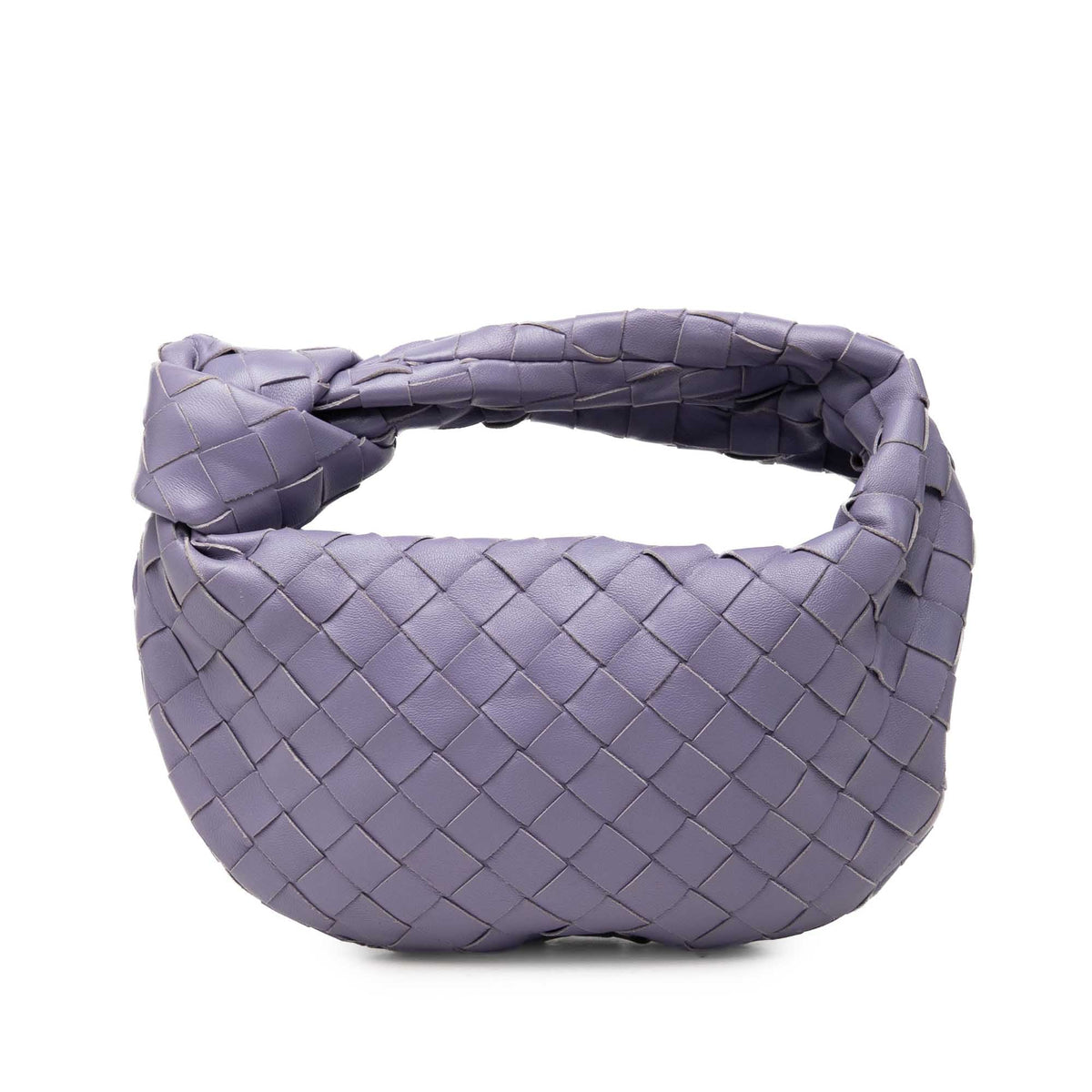 Bottega Veneta Mini Nappa Intrecciato Jodie — Purple