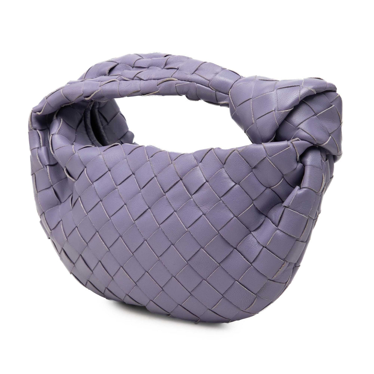Bottega Veneta Mini Nappa Intrecciato Jodie — Purple