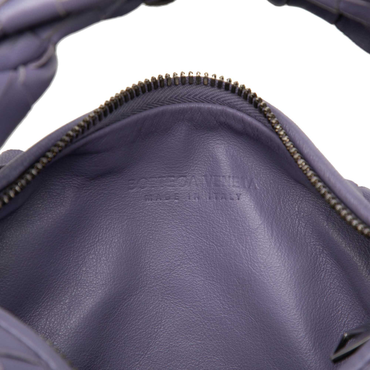 Bottega Veneta Mini Nappa Intrecciato Jodie — Purple