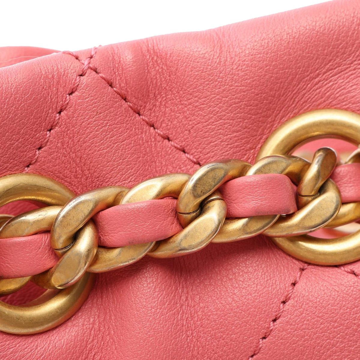 Chanel CC Quilted Lambskin Drawstring Bucket Bag