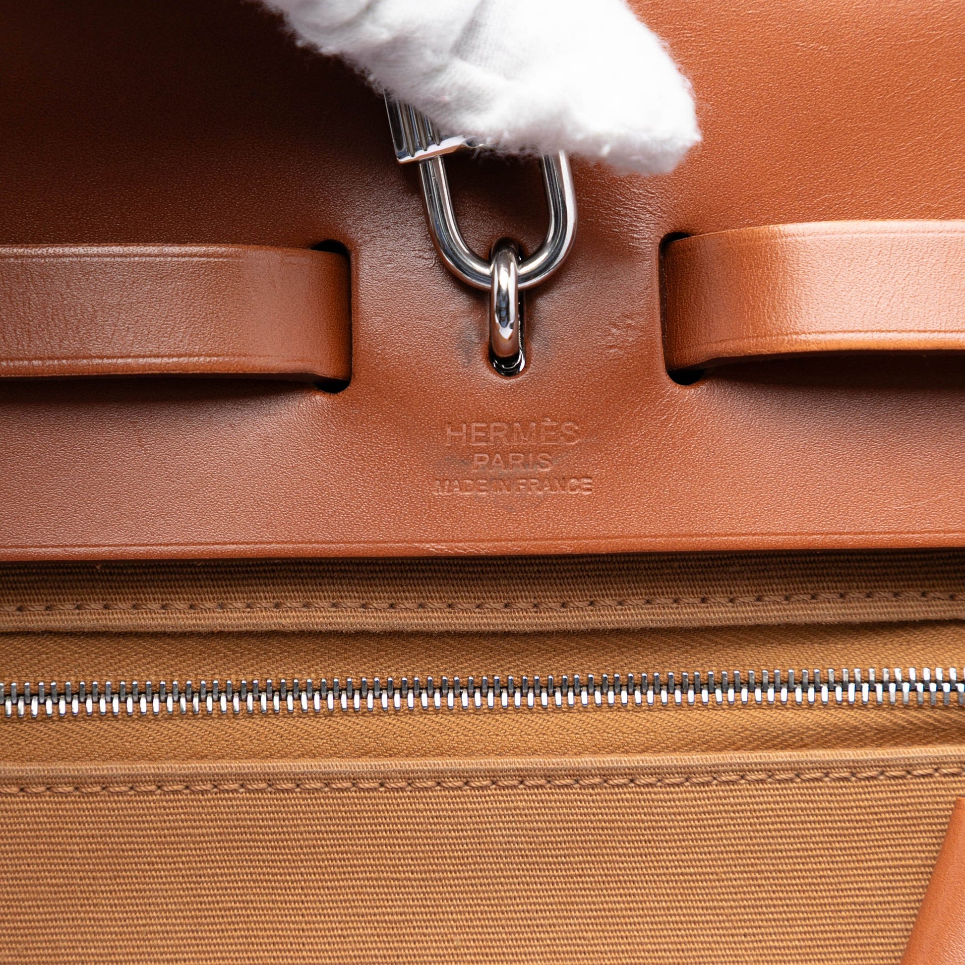 Hermès Toile Verso Herbag Zip 31