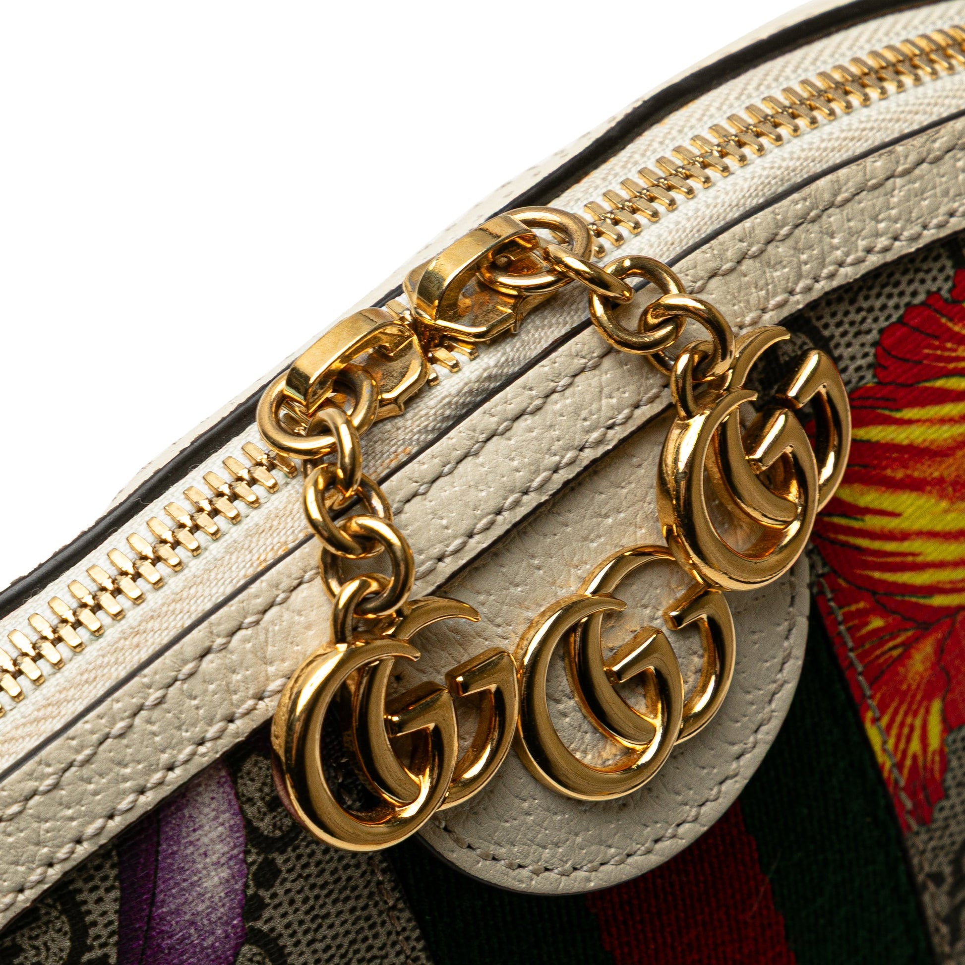Gucci Small GG Supreme Web  Flora Ophidia Dome Crossbody