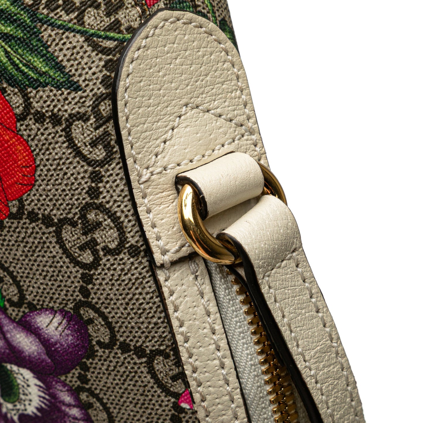 Gucci Small GG Supreme Web  Flora Ophidia Dome Crossbody