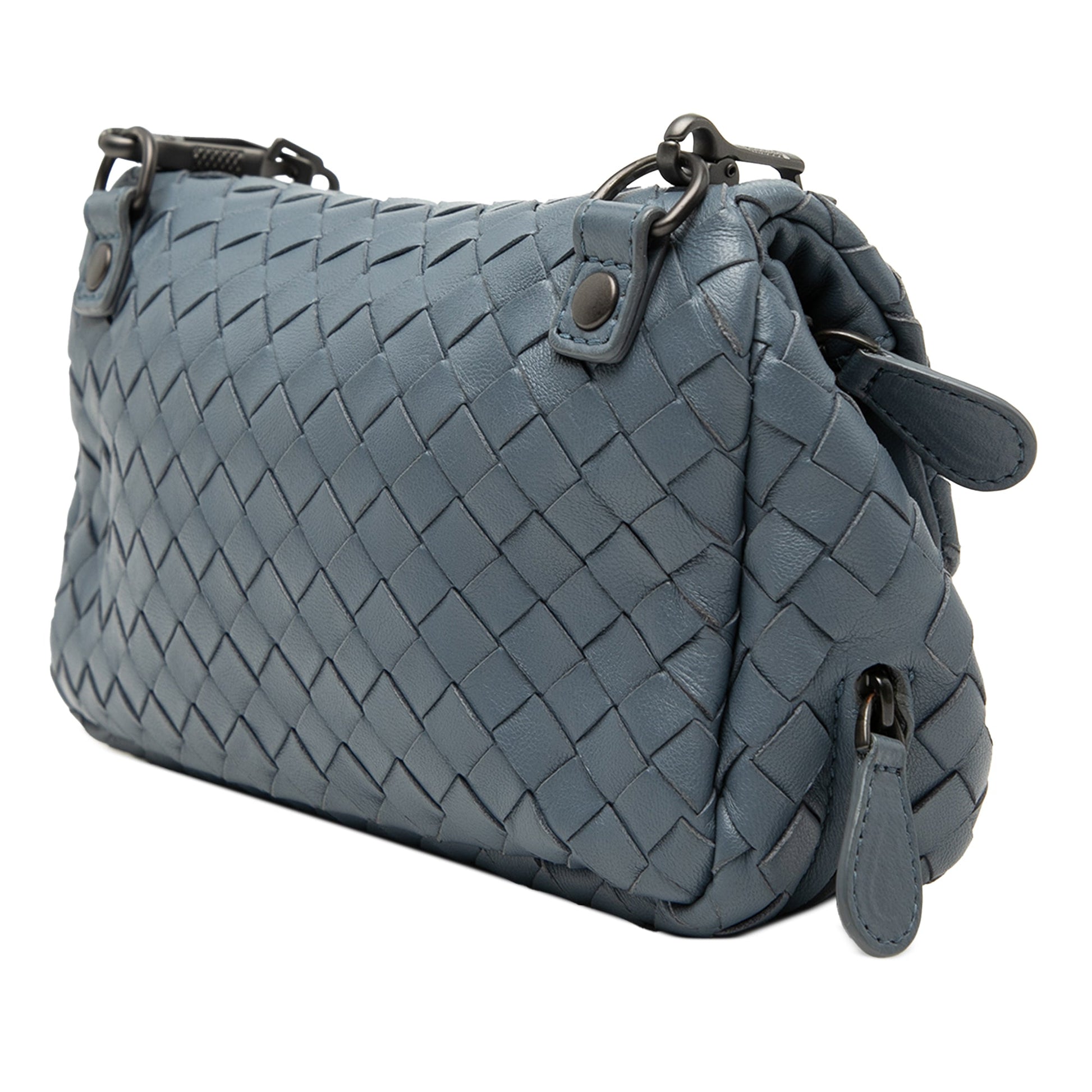 Bottega Veneta Mini Nappa Intrecciato Expandable Chain Flap Crossbody