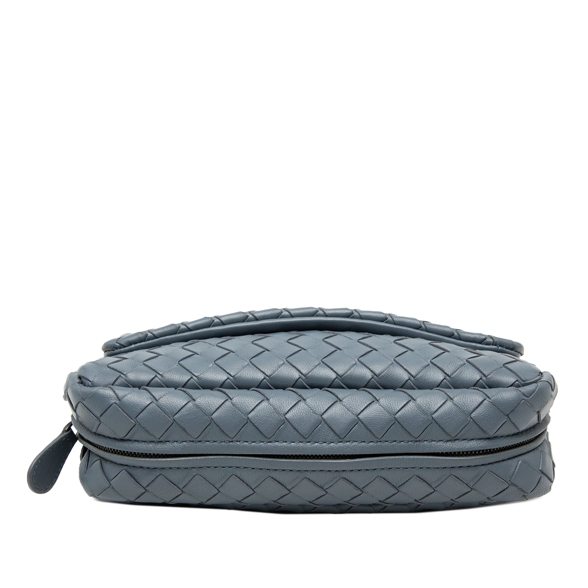 Bottega Veneta Mini Nappa Intrecciato Expandable Chain Flap Crossbody
