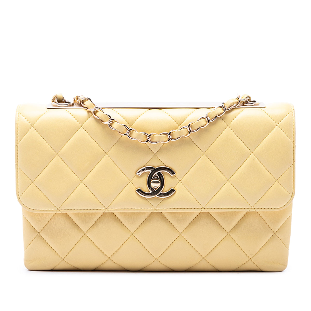 Chanel Quilted Lambskin Trendy CC Flap — Yellow