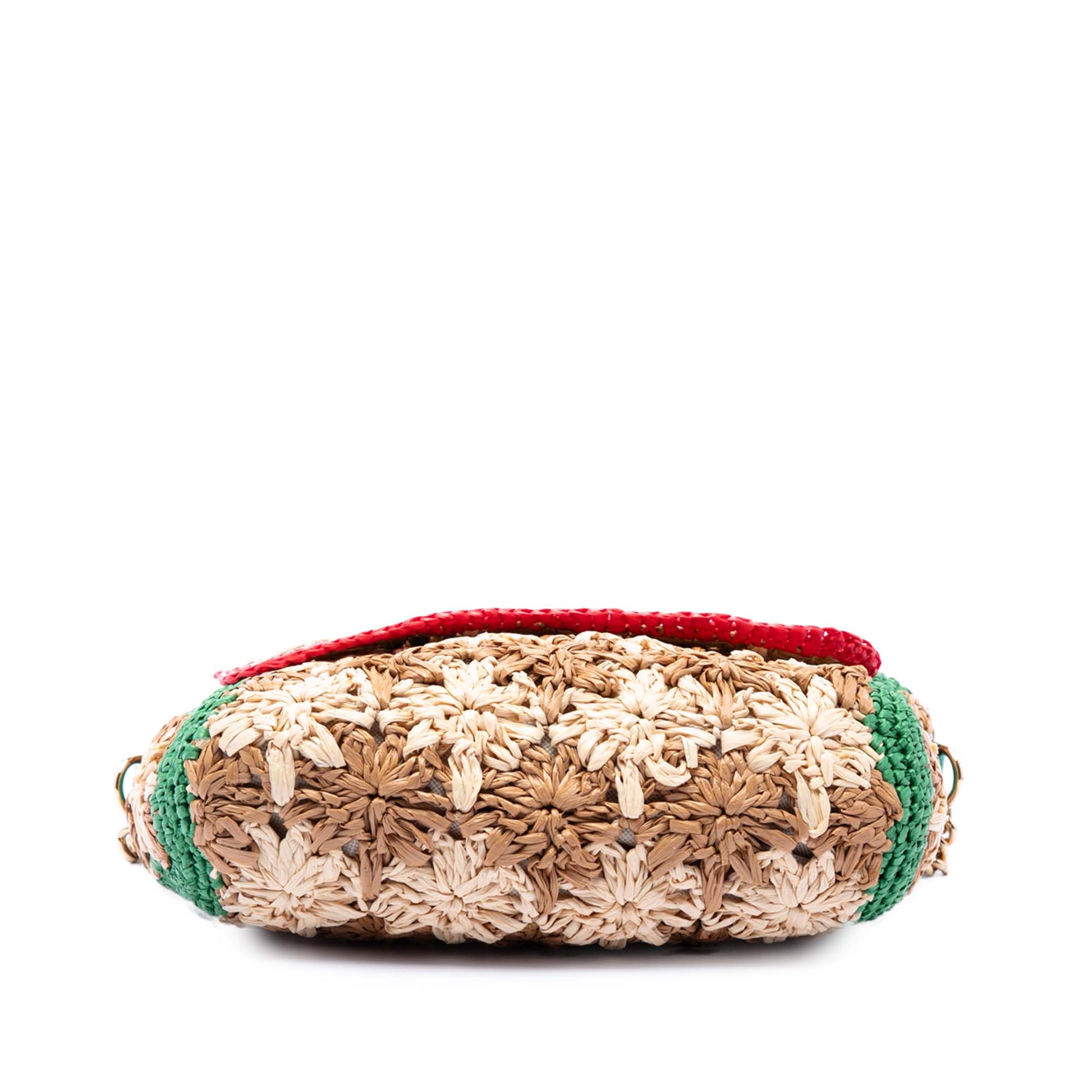 Gucci Small GG Marmont Raffia Crossbody