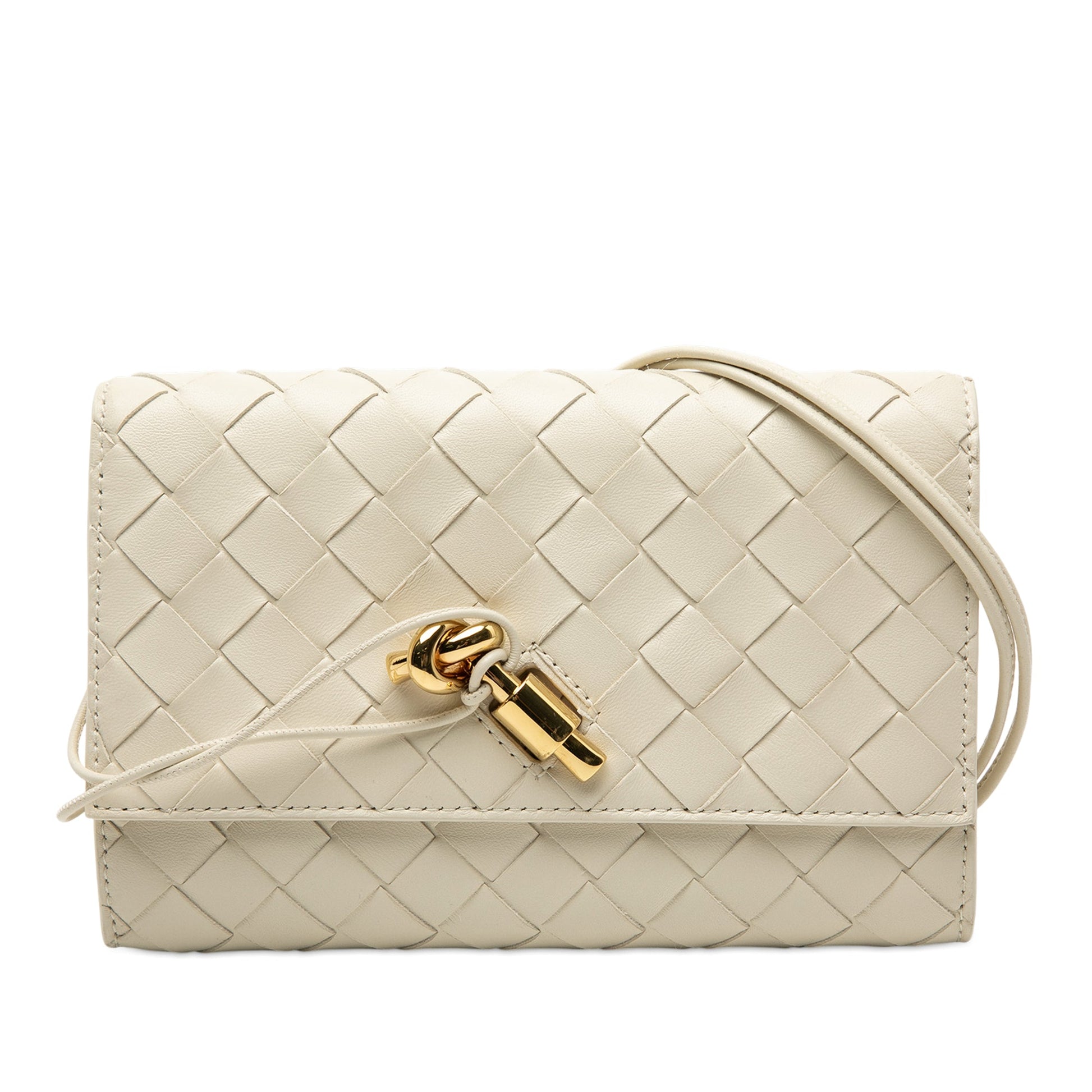 Bottega Veneta Nappa Intrecciato Andiamo Pouch on Strap