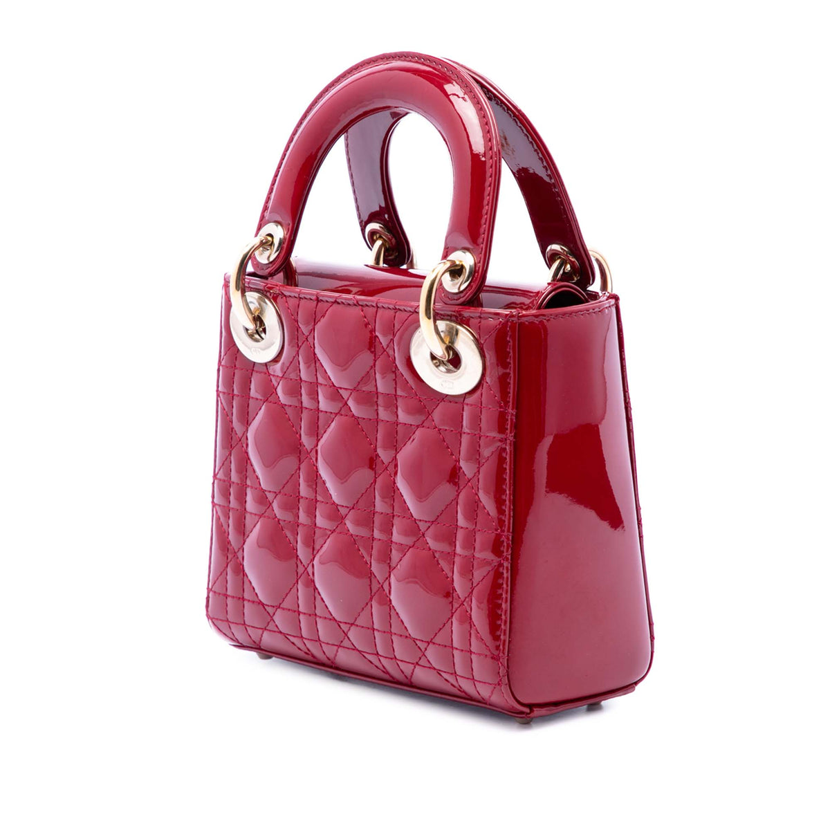 Dior Mini Patent Cannage Lady Dior